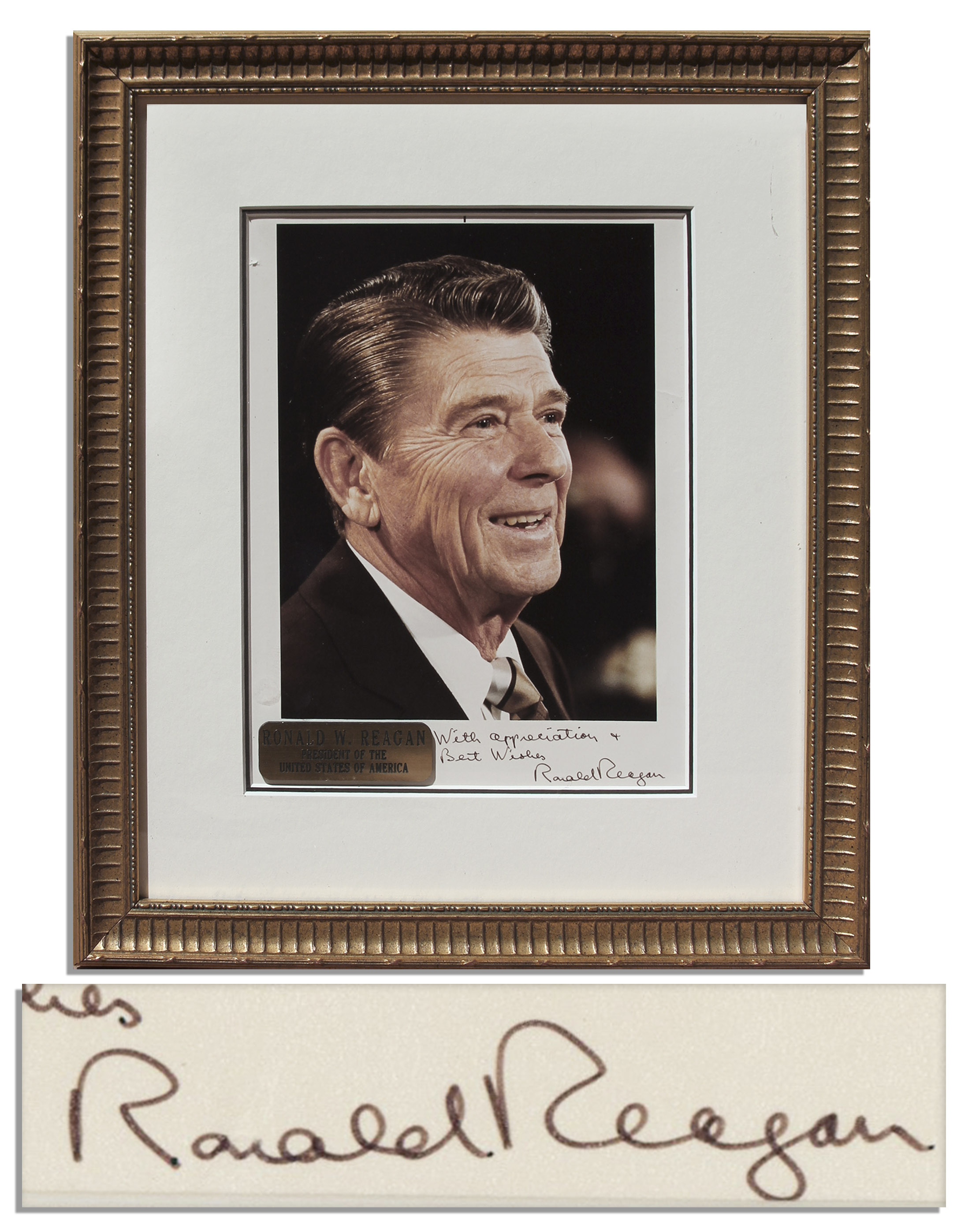 Lot Detail Ronald Reagan Signed 8'' x 10'' Photo