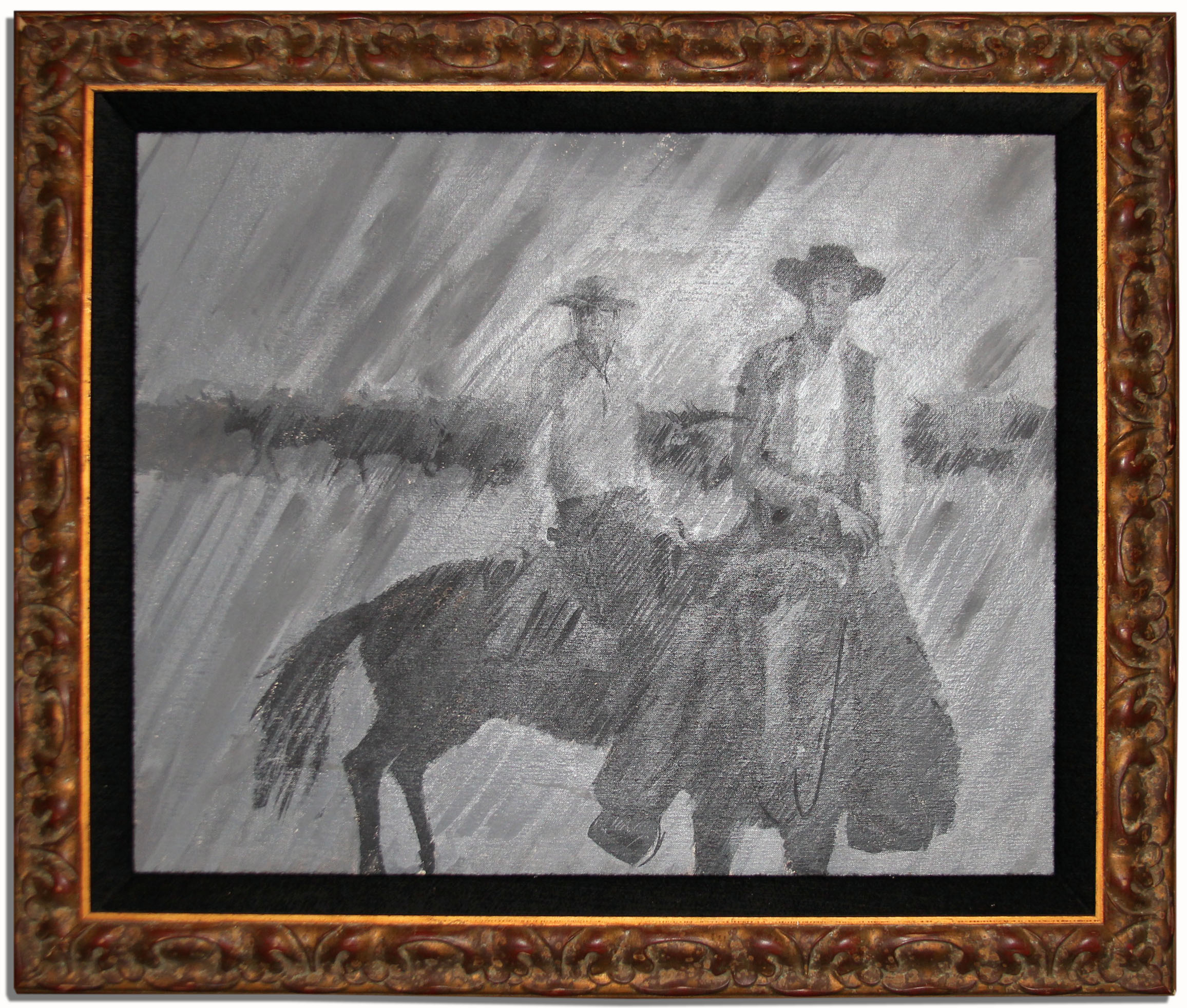 Lot Detail Bumper Art From Successful Western Series ''Rawhide