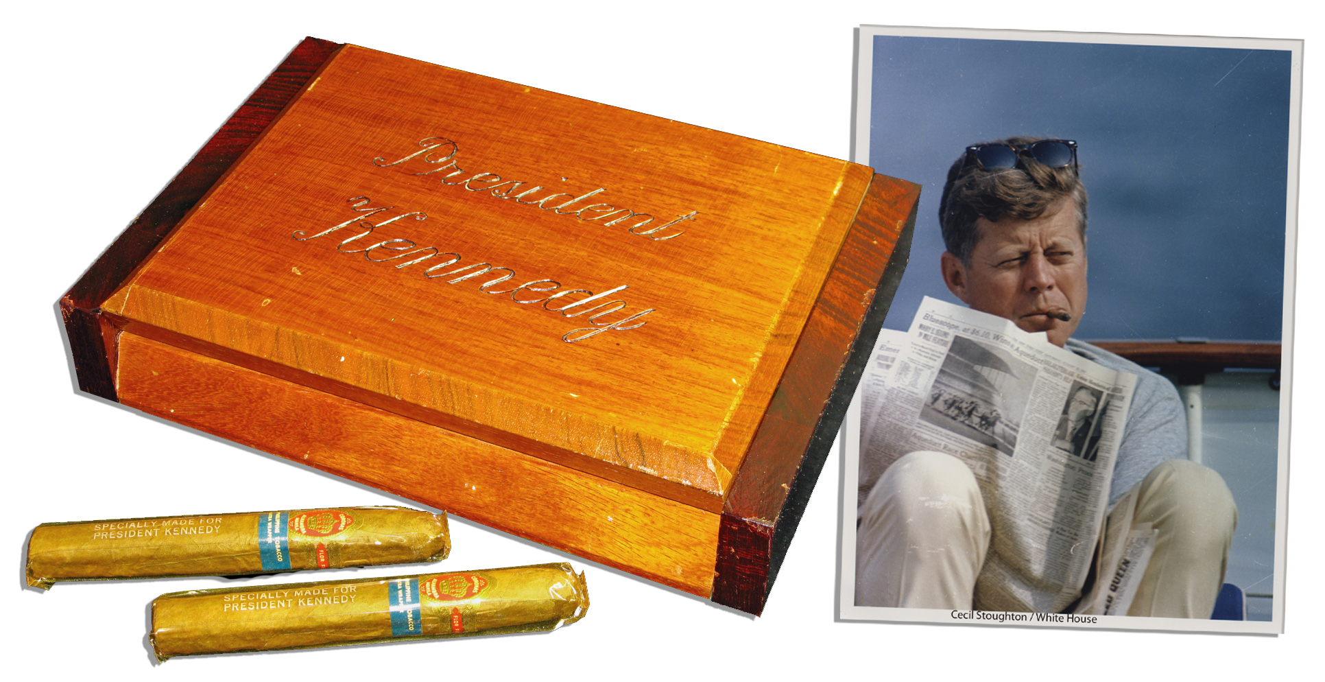 Lot Detail Beautiful John F. Kennedy Personally Owned Humidor