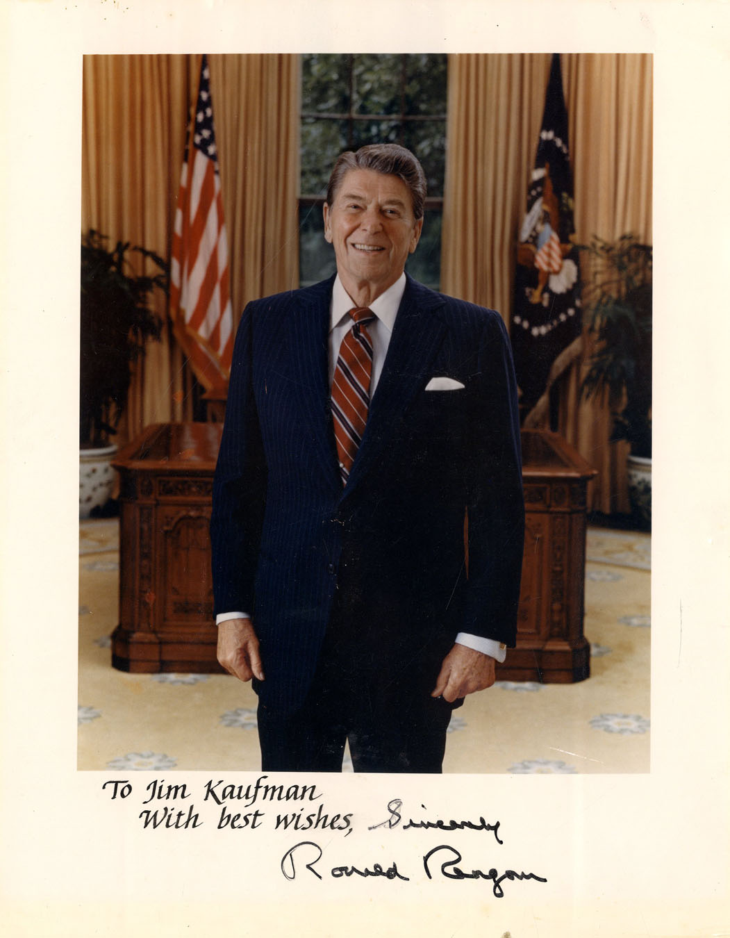 Lot Detail President Ronald Reagan Signed 8'' x 10'' Photo