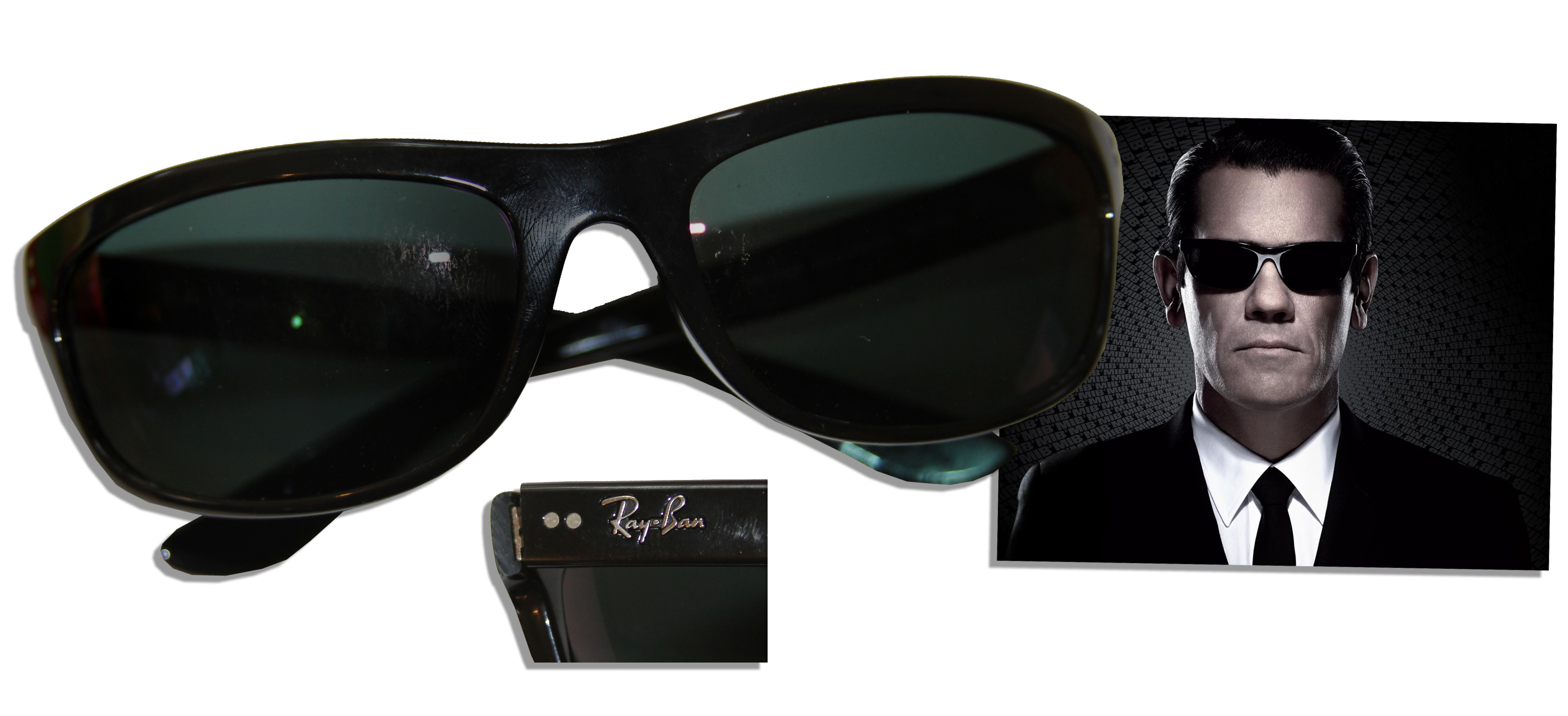 Lot Detail ''Men in Black 3'' Ray Ban Sunglasses Used by Josh Brolin