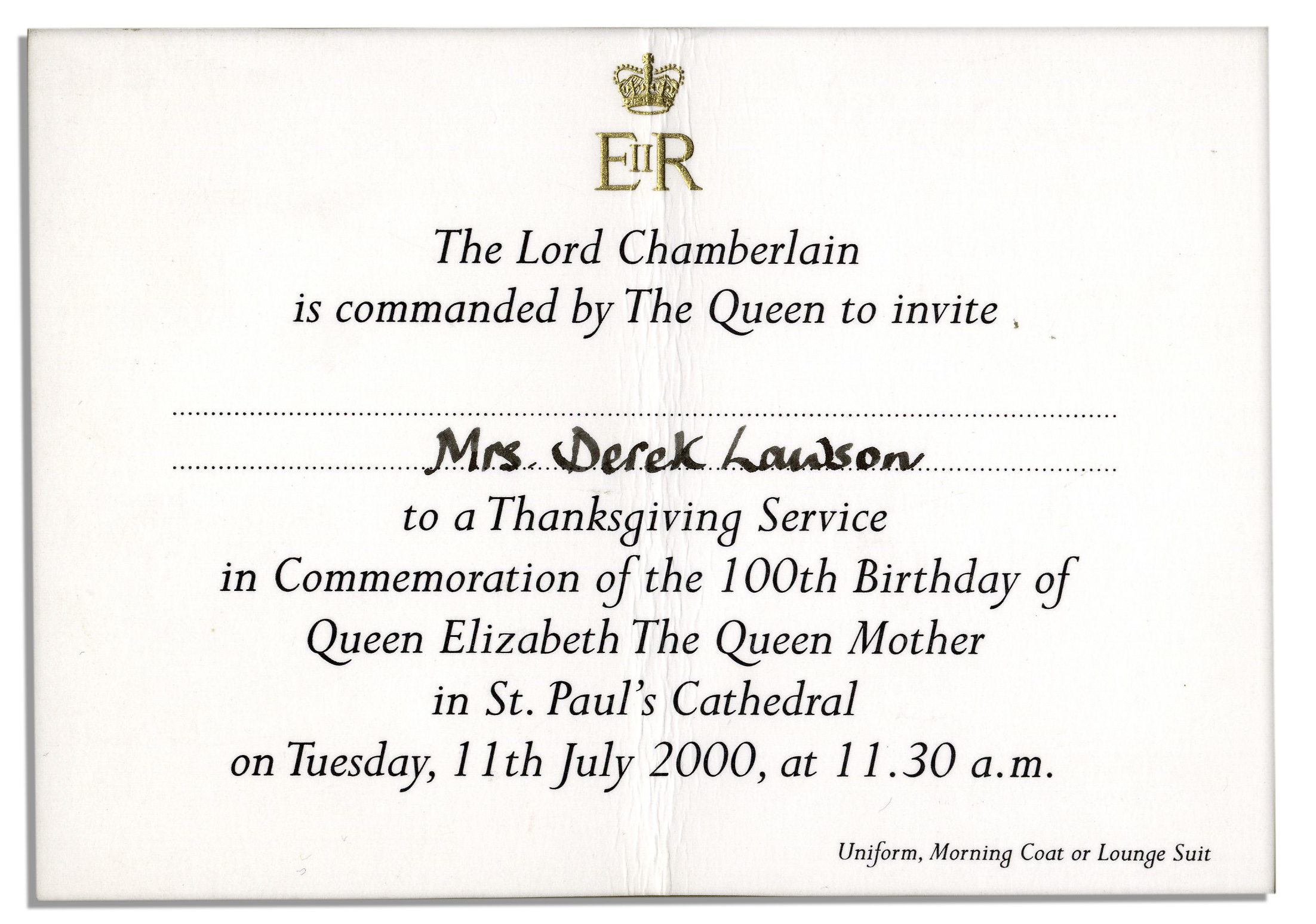 Lot Detail Queen Elizabeth The Queen Mother's 100th Birthday
