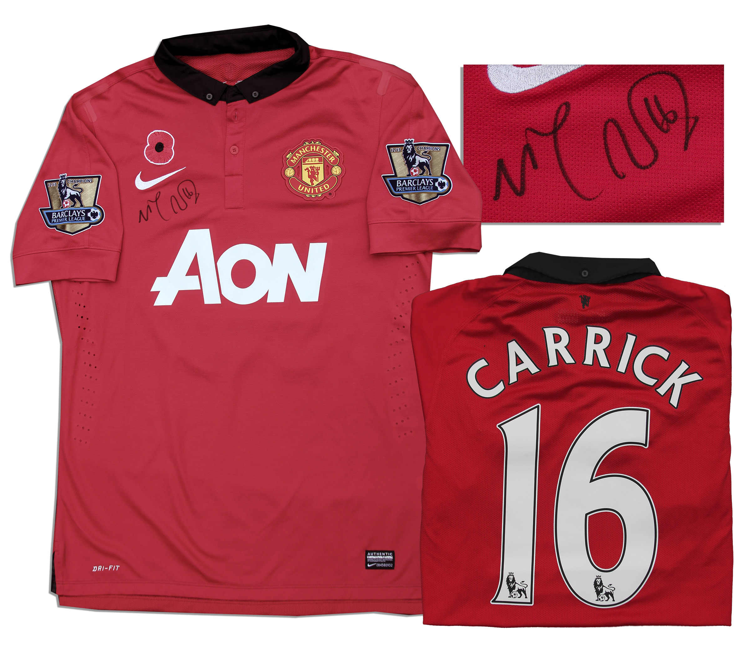 Lot Detail Manchester United Football Shirt Match Worn & Signed by