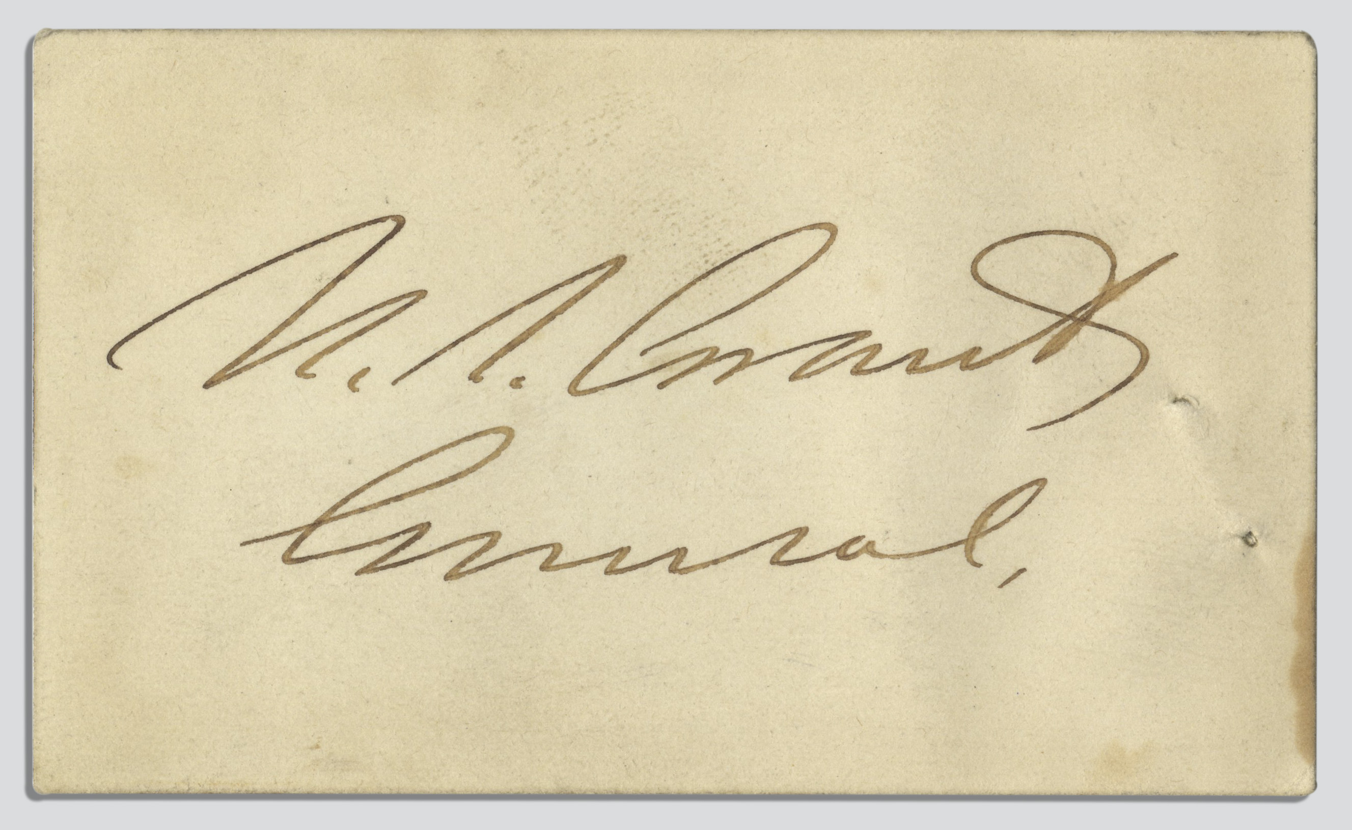 Lot Detail Ulysses S. Grant Signature