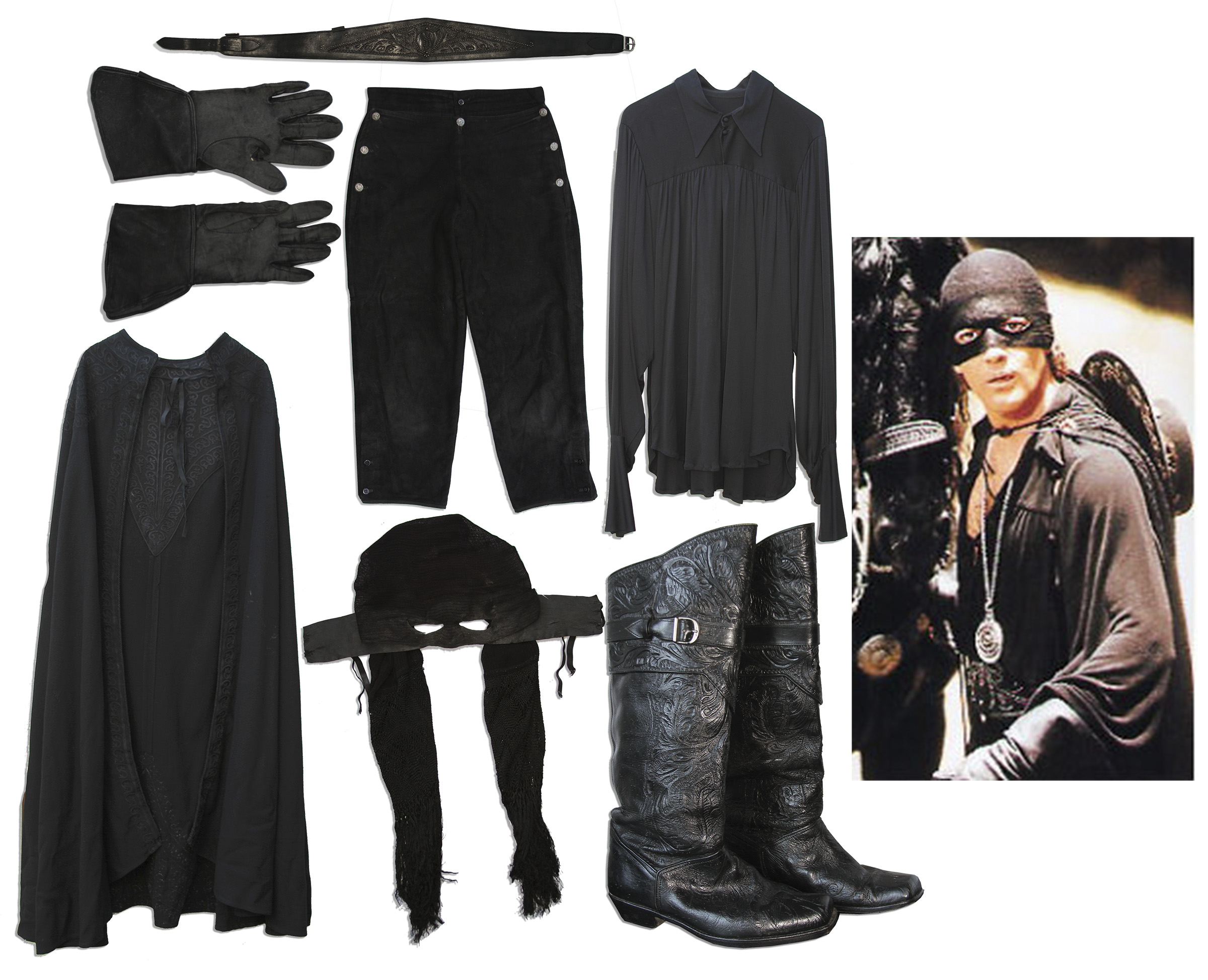 Lot Detail Antonio Banderas ''Mask of Zorro'' Hero Costume Including