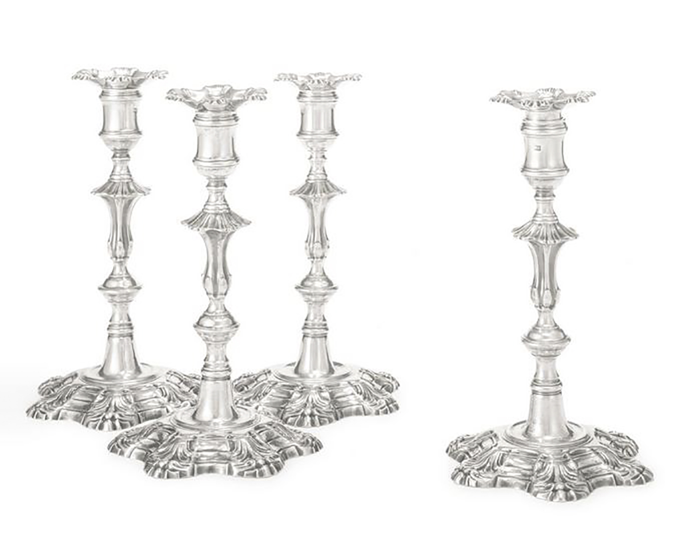 Lot Detail Set of Four King II Candlesticks
