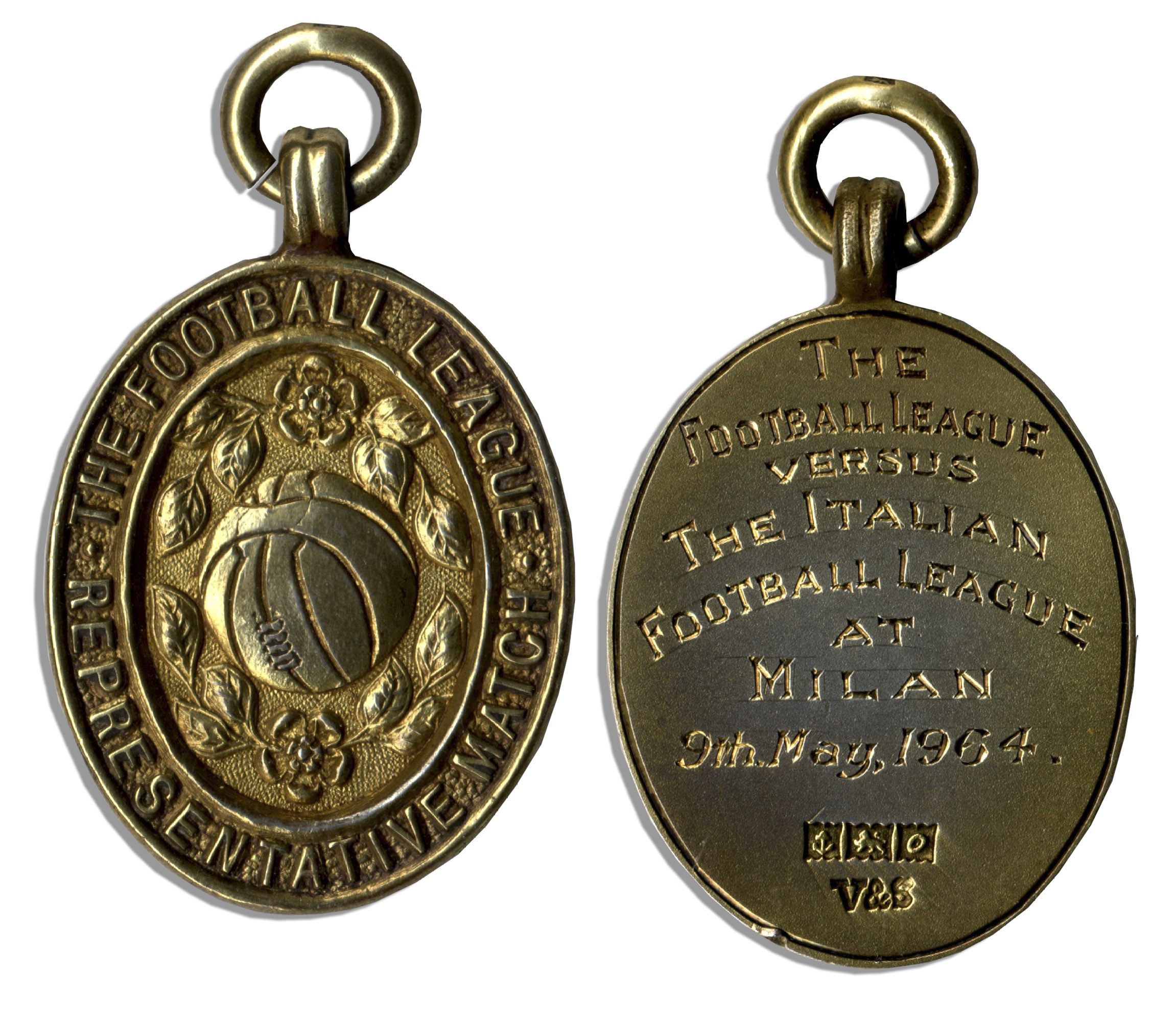 Lot Detail Football League SilverGilt Medal From The Representative