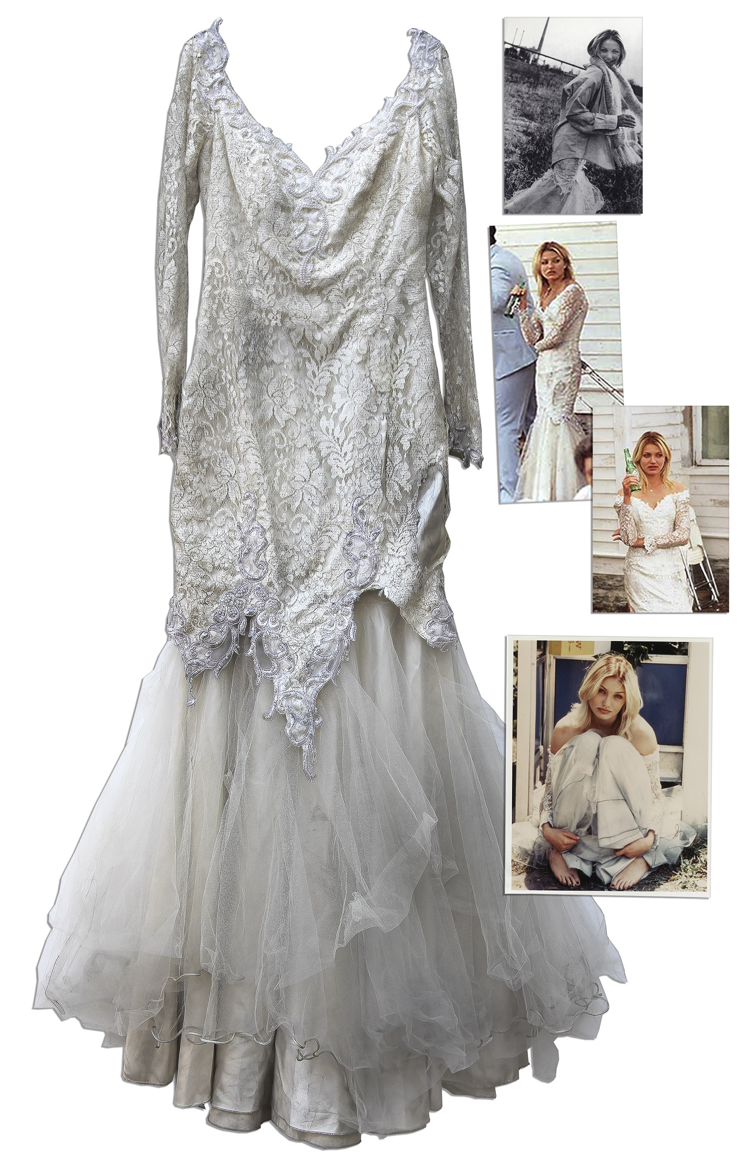Lot Detail Cameron Diaz Wedding Dress From ''Feeling Minnesota'' in 1996