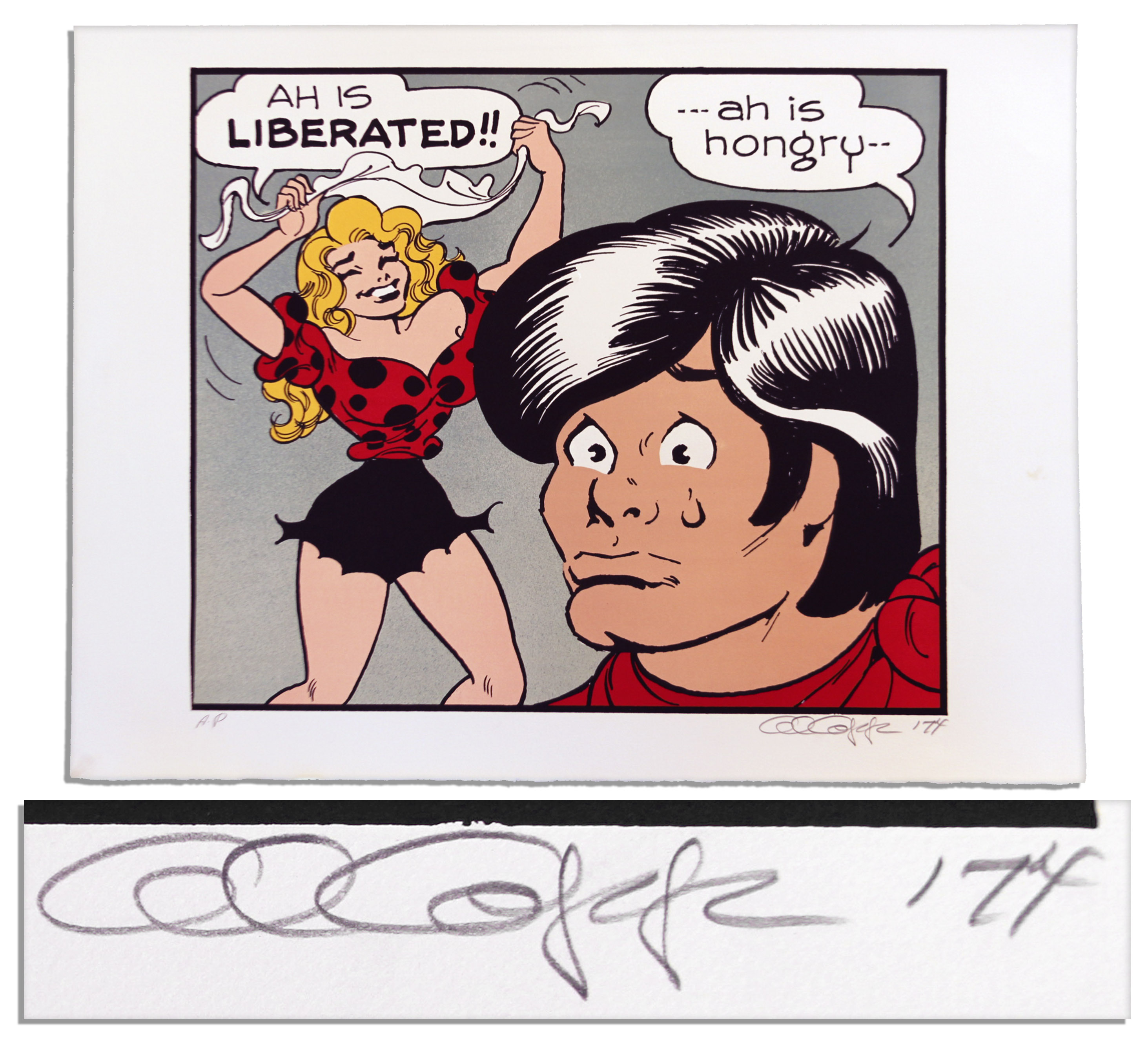 Lot Detail Li'l Abner Original Poster With Daisy Mae & Abner