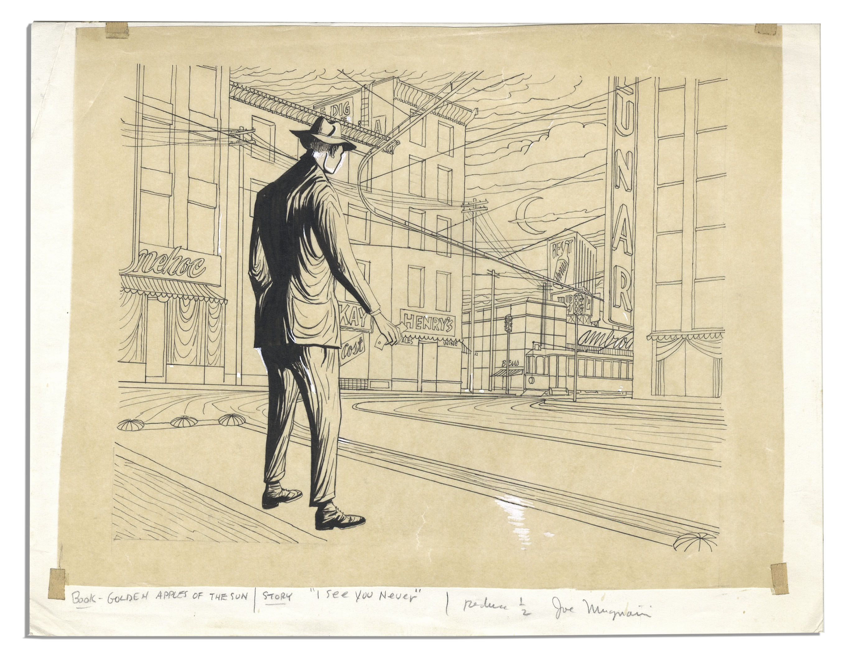 Lot Detail Ray Bradbury Personally Owned Sketches by Joseph Mugnaini