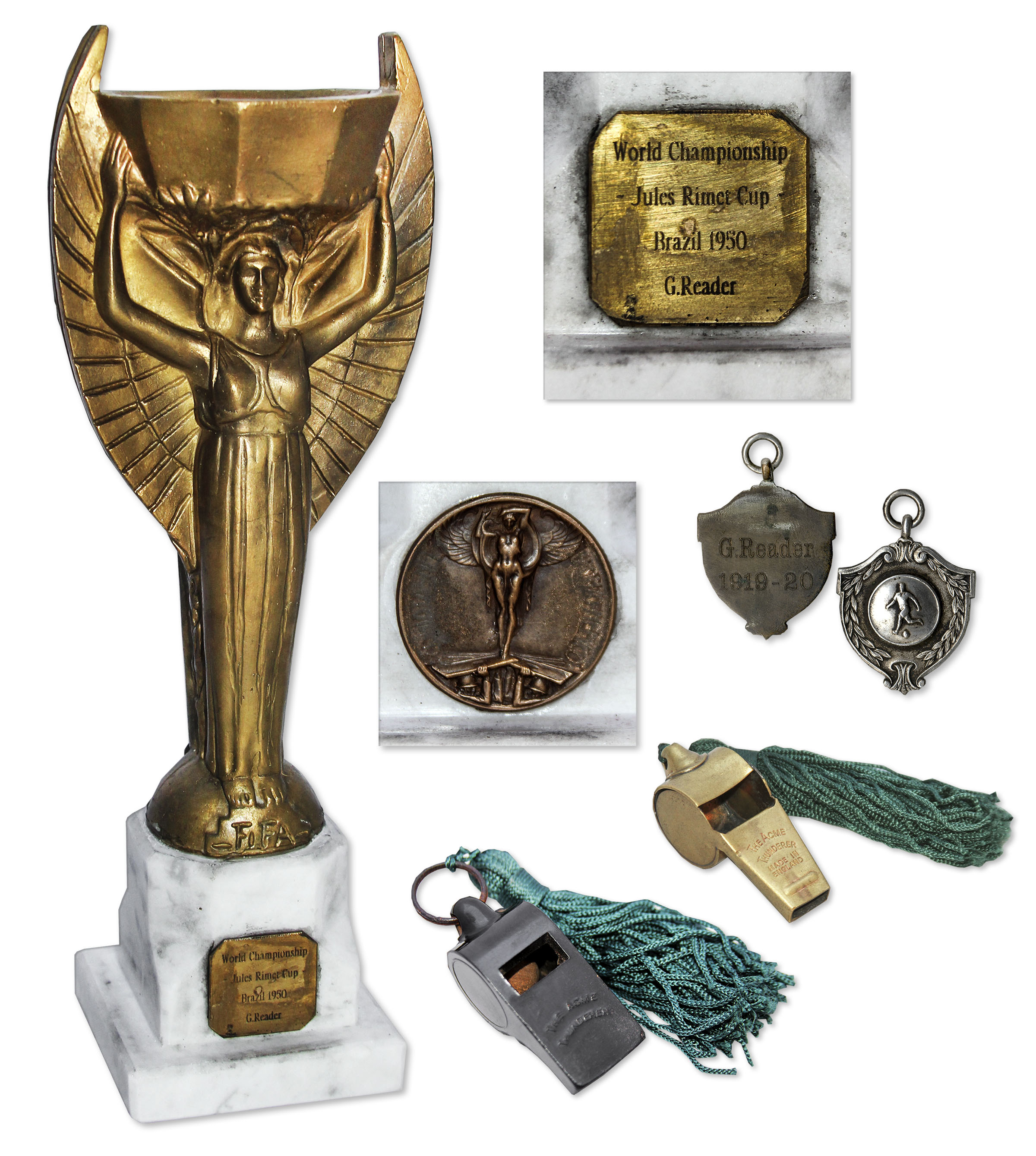 Lot Detail FIFA Jules Rimet World Cup Trophy Bestowed Upon a British