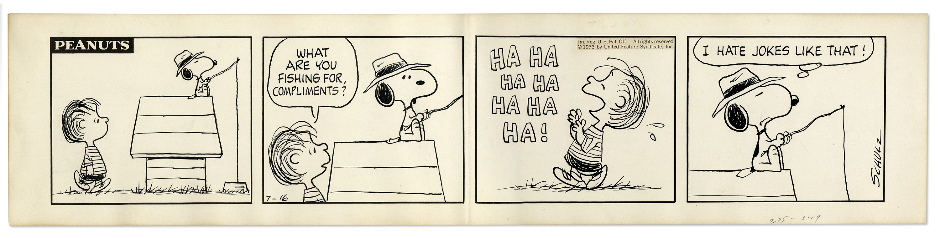 Linus Peanuts Comic Strip