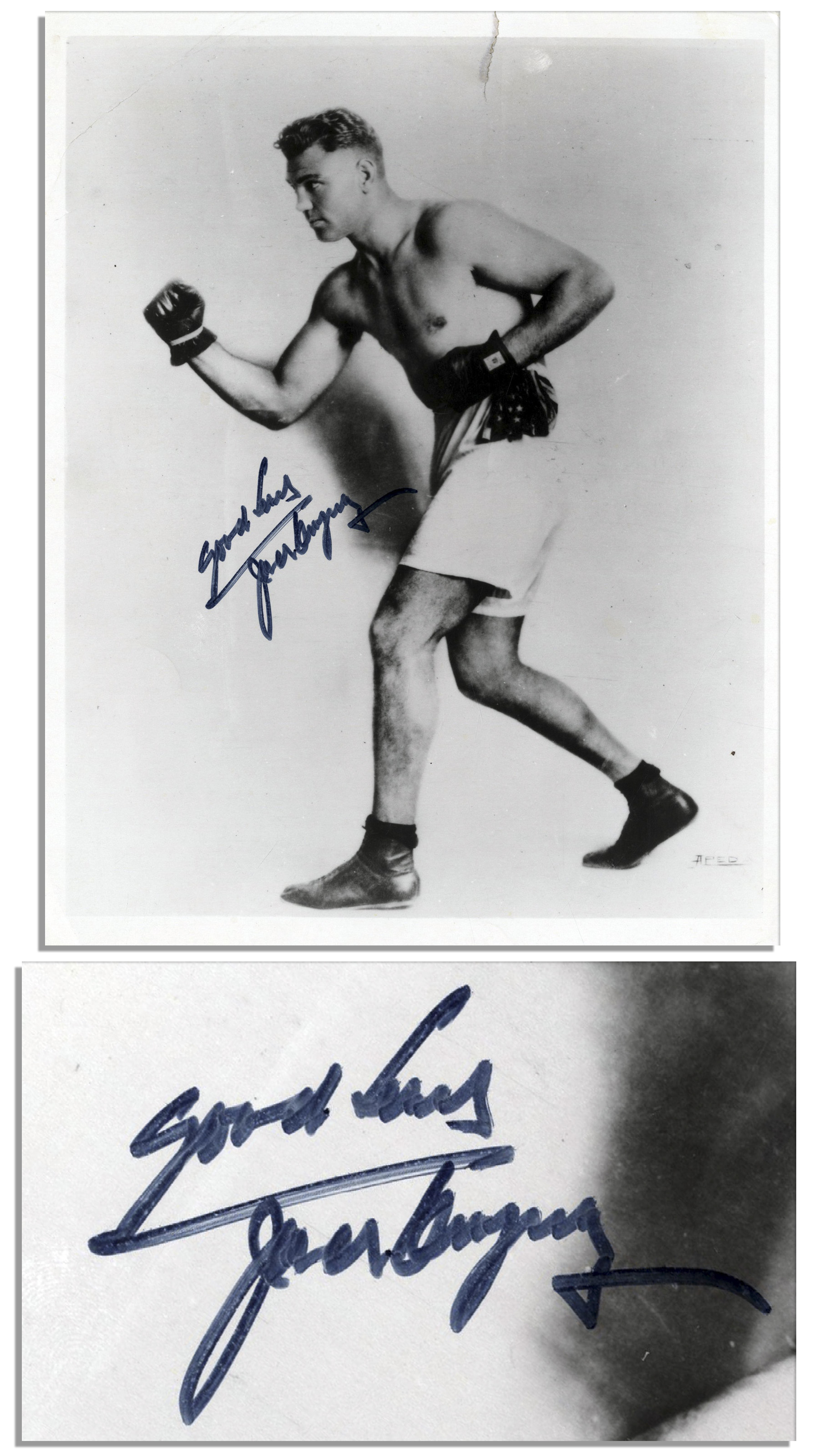 Lot Detail Jack Dempsey 8'' x 10'' Signed Photo