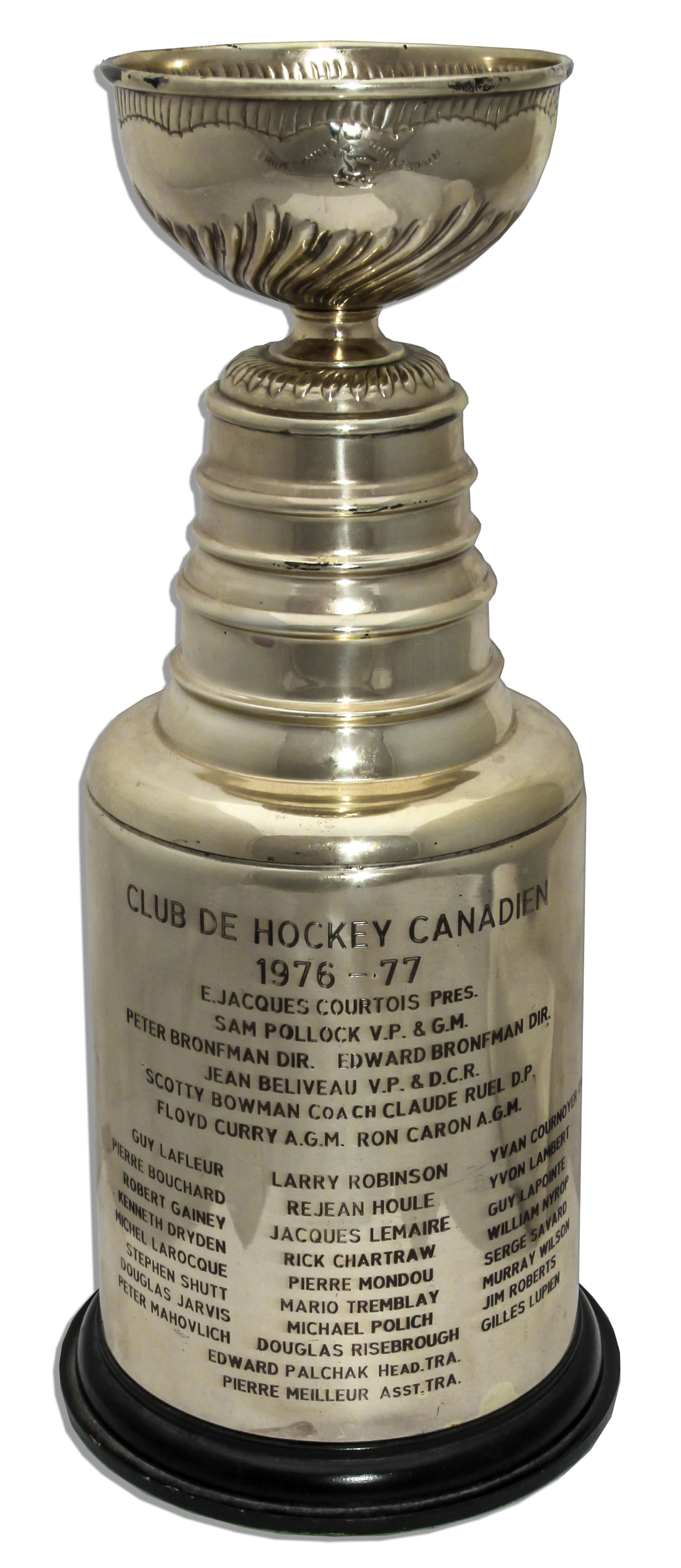 Lot Detail Montreal Canadiens 197677 Stanley Cup Trophy Voted