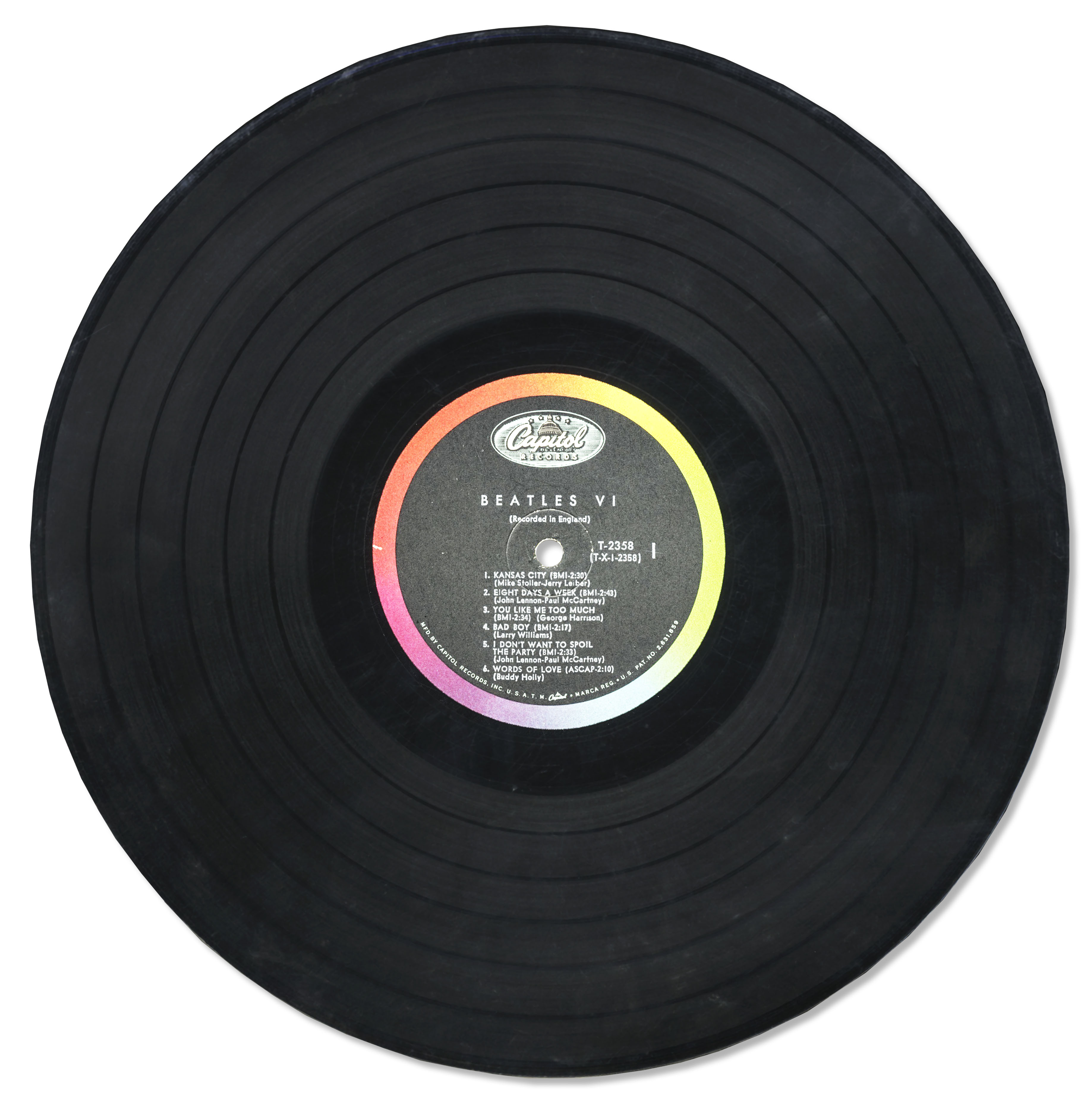 Lot Detail Paul McCartney Signed Beatles Record McCartney Signs