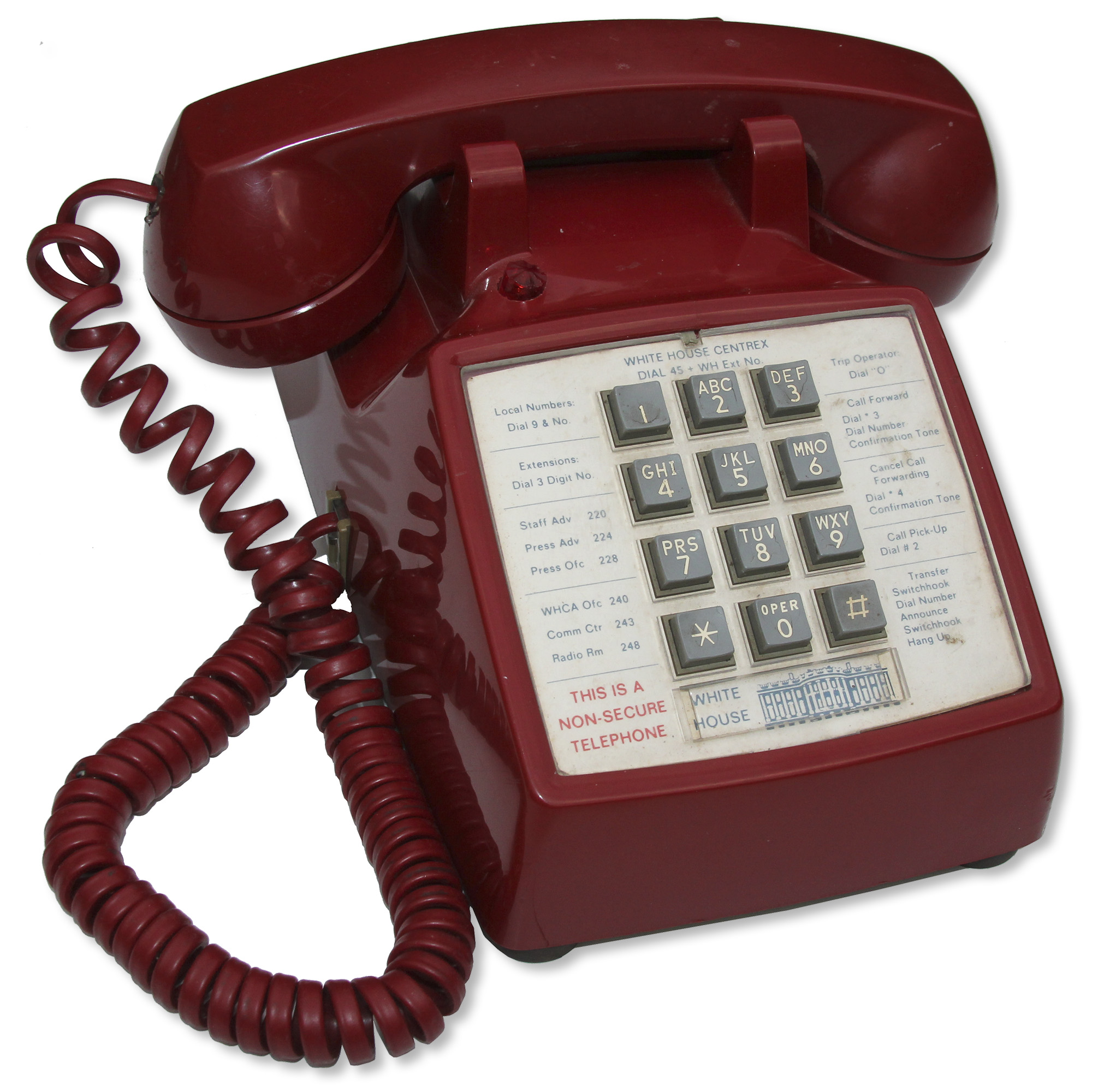 Lot Detail Red Telephone From the White House Used For Making Non