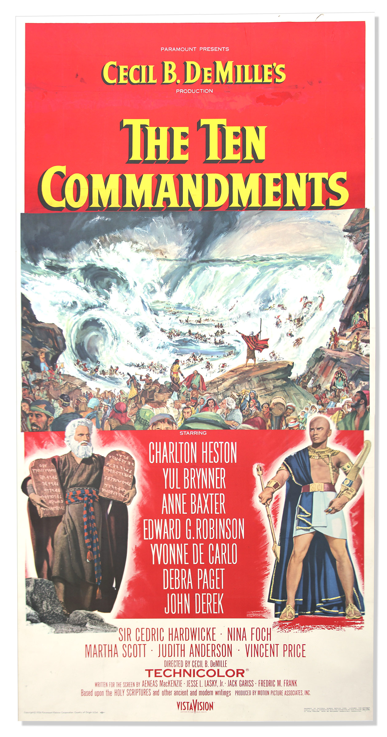 Lot Detail Large ''Ten Commandments'' Poster Three Sheet Poster