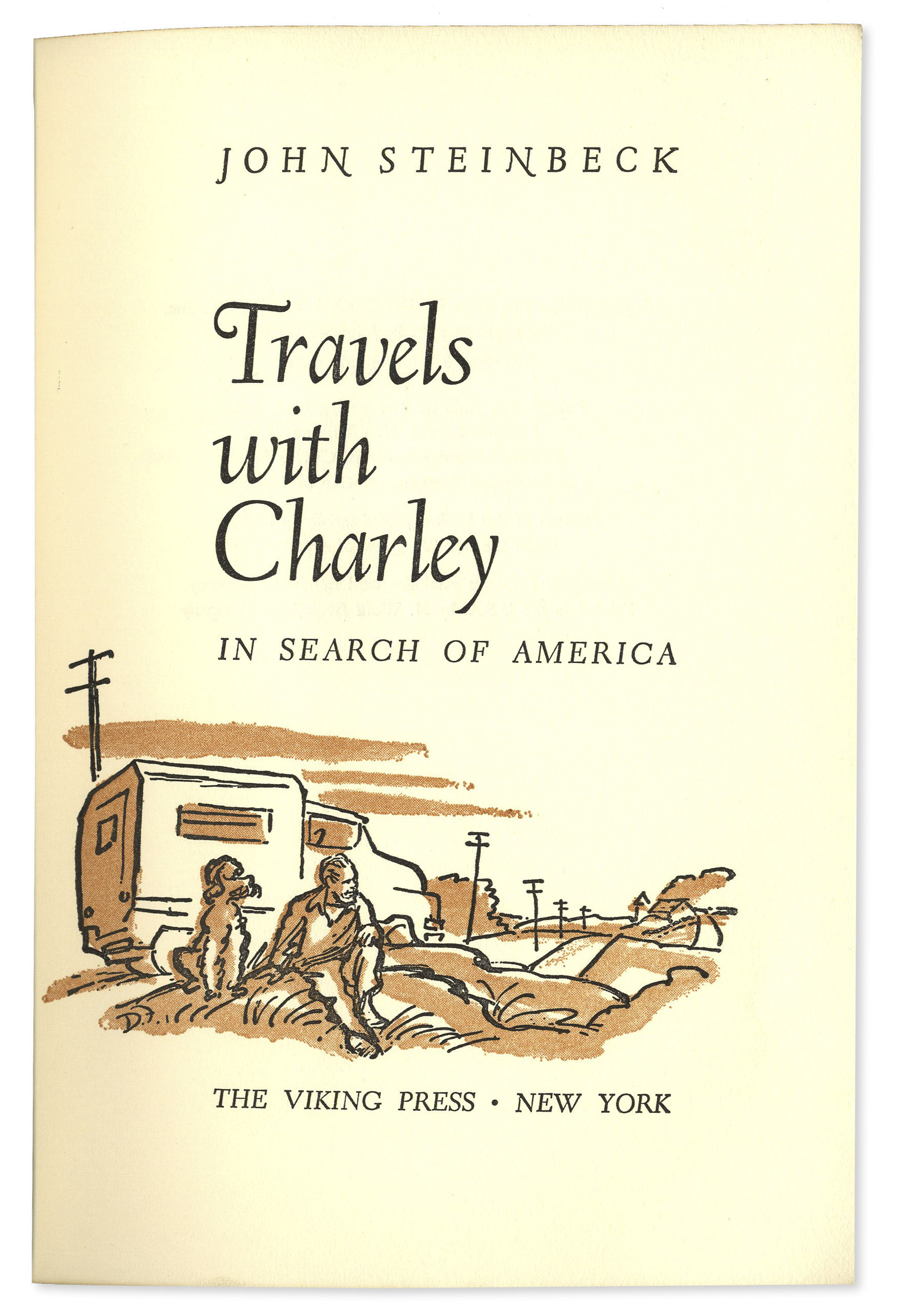 Lot Detail John Steinbeck Signed Copy of ''Travels With Charley