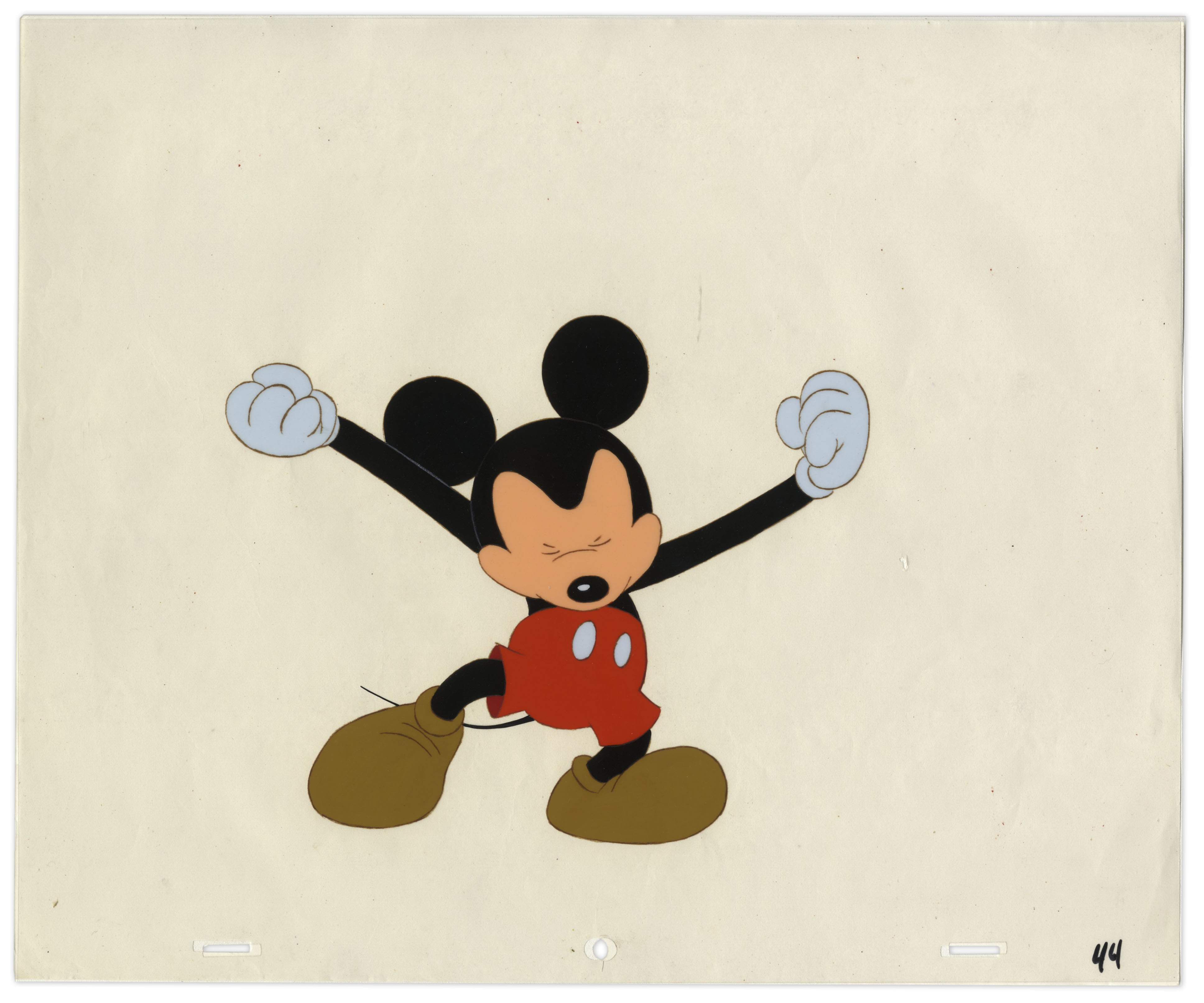 Lot Detail Mickey Mouse Animation Cel by Walt Disney Co.