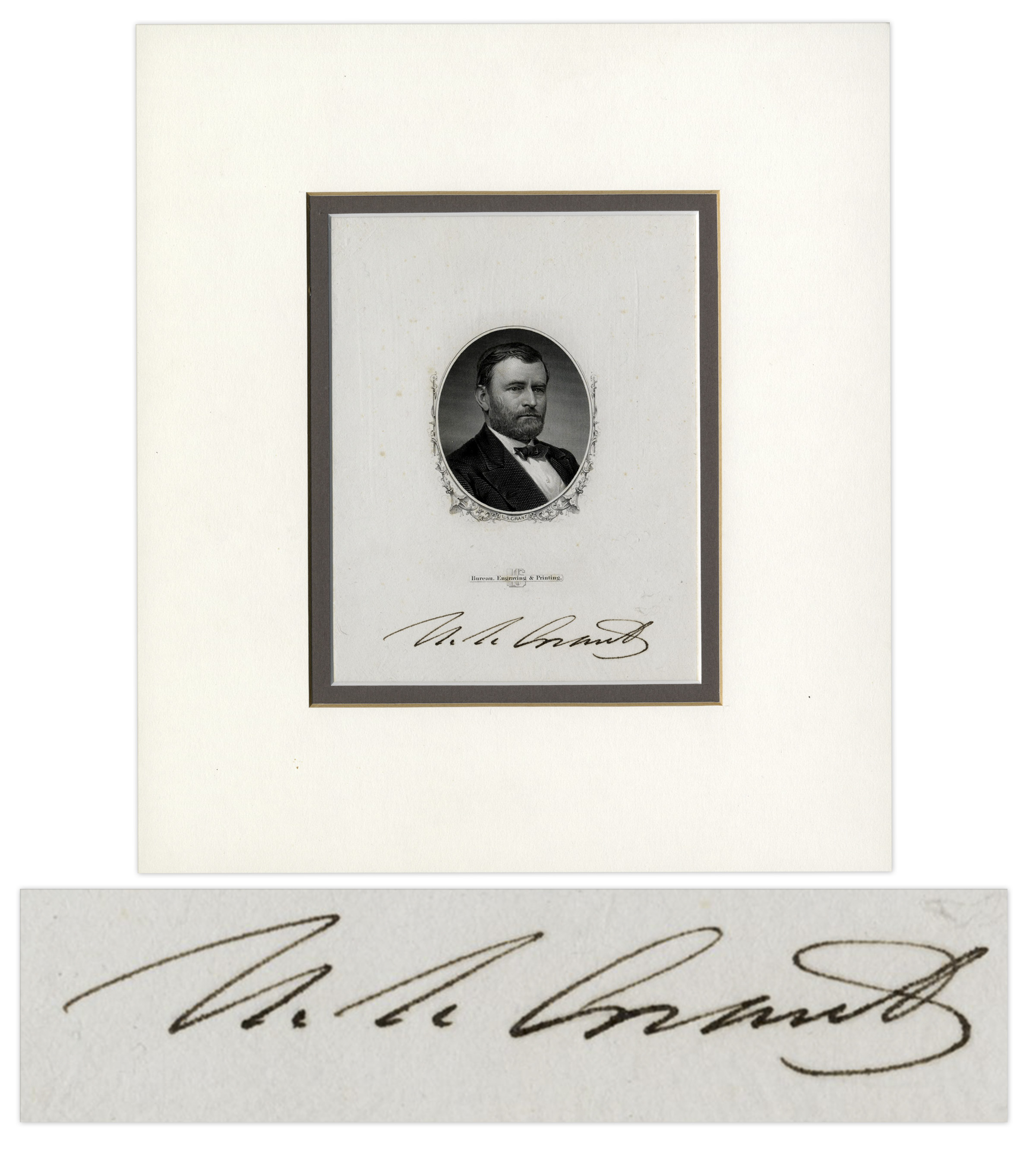 U.S. Grant Autograph; Ulysses S. Grant Autograph Sells 12,500