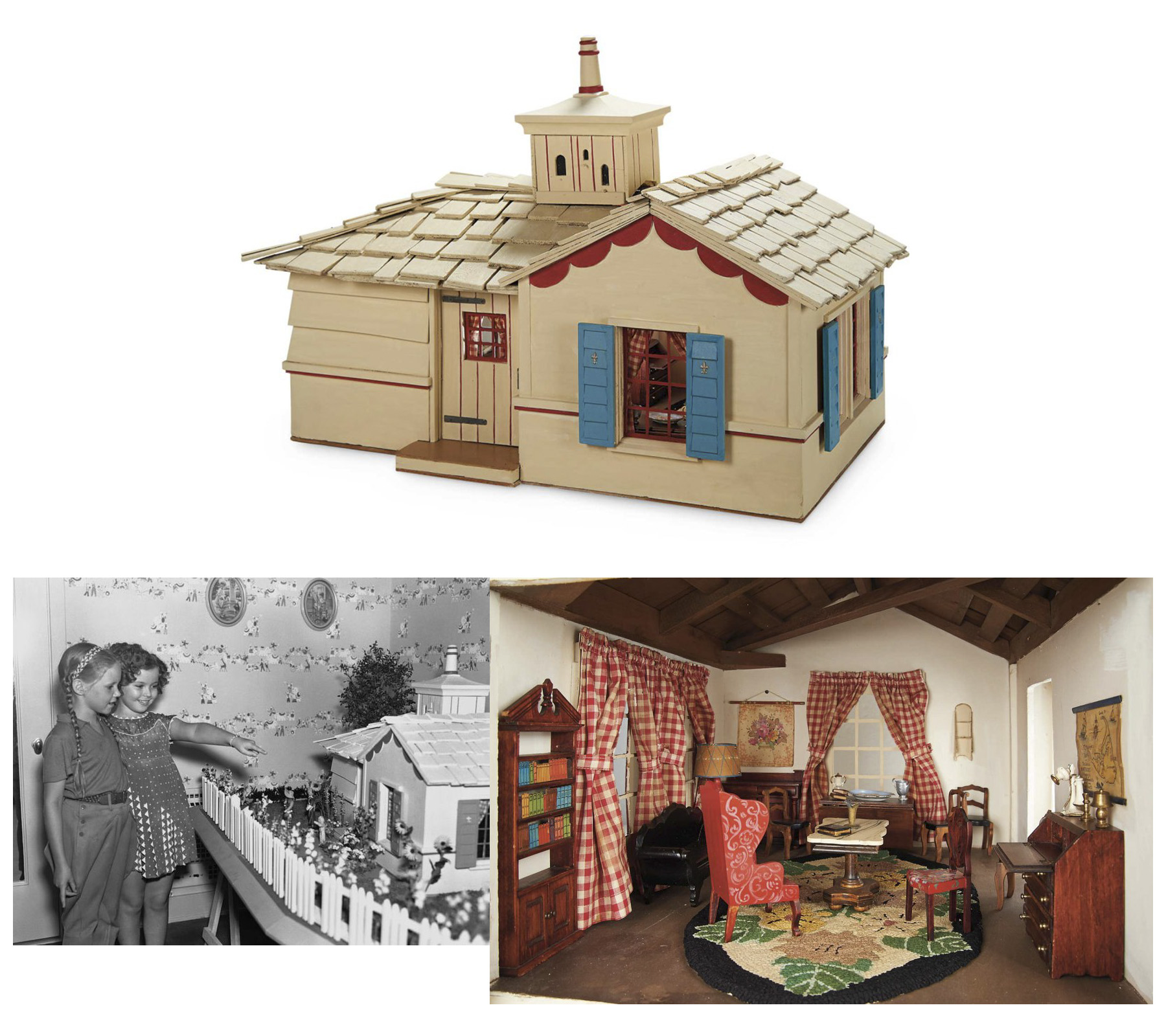 Lot Detail Shirley Temple's Large Dollhouse with Tynietoy Furnishings