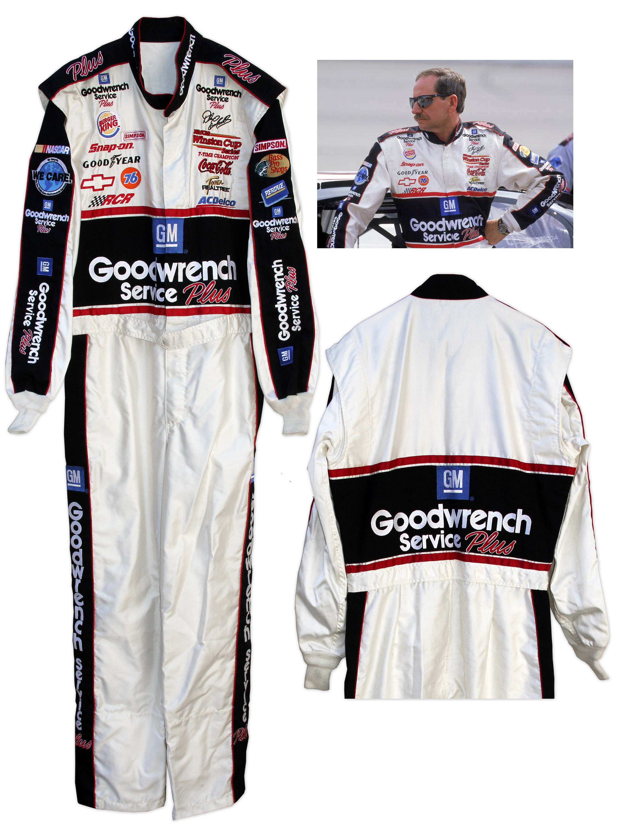 Lot Detail Dale Earnhardt Sr. NASCAR RaceWorn Fire Suit ''7Time