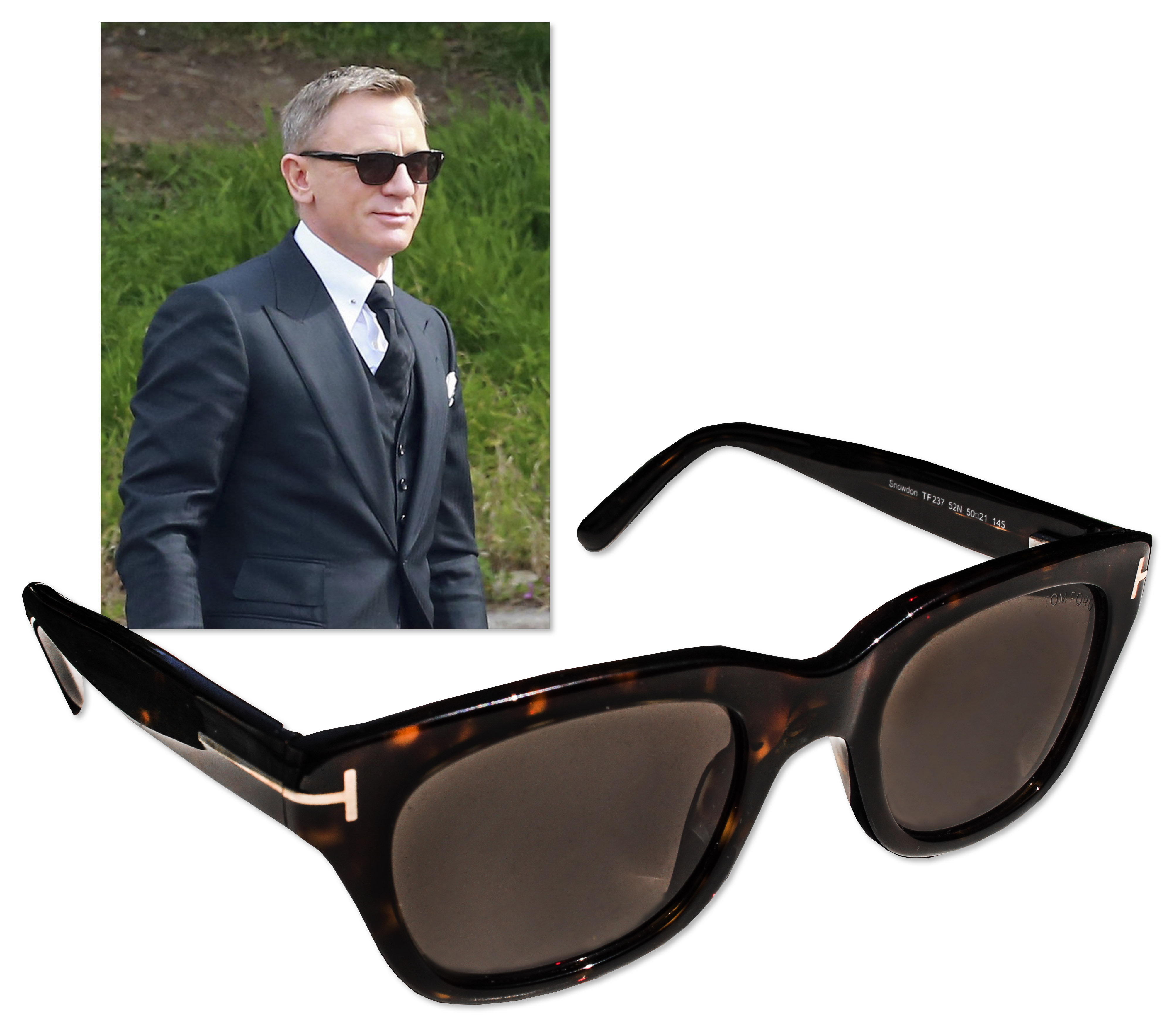 Lot Detail Daniel Craig Worn Sunglasses as James Bond in ''Spectre