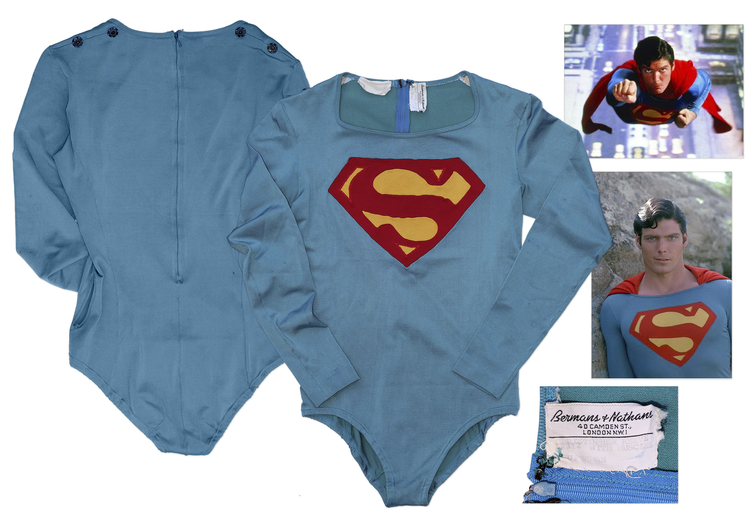 Lot Detail Superman Hero Costume Worn by Christopher Reeve in the 1978 Superman Film