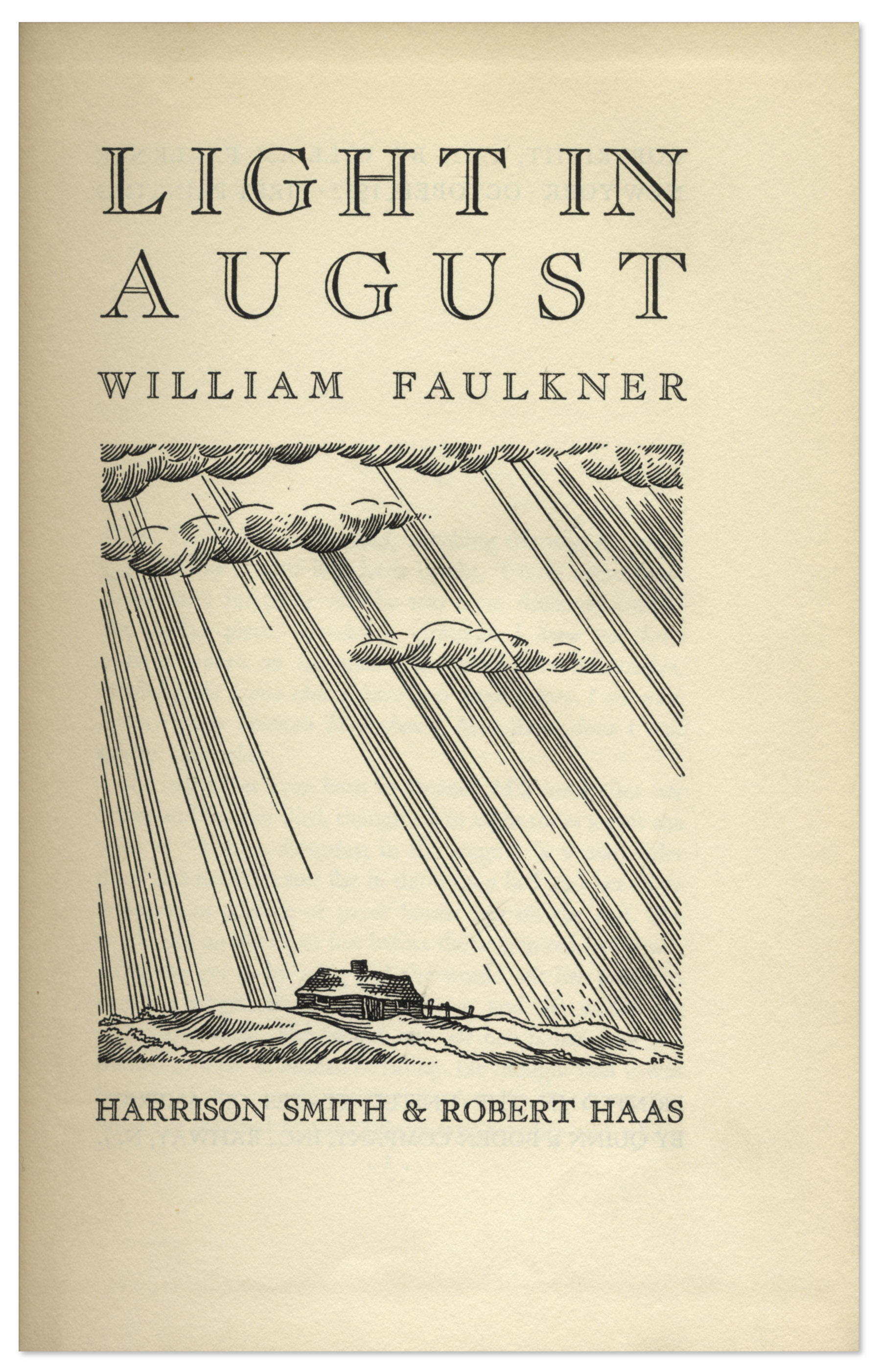 Lot Detail William Faulkner's ''Light in August'' First Edition