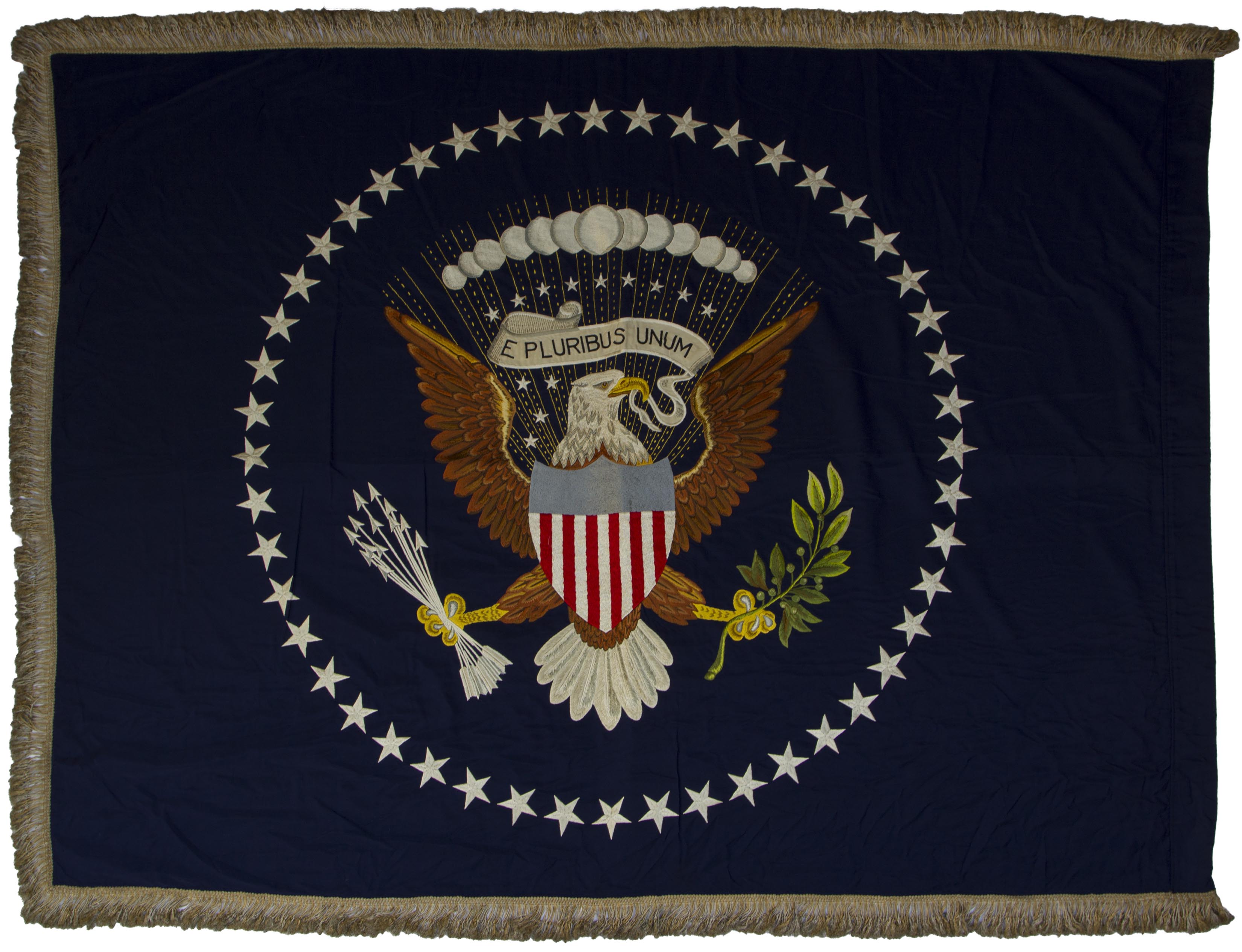 Lot Detail Extremely Scarce Set of Oval Office Flags, the 48Star