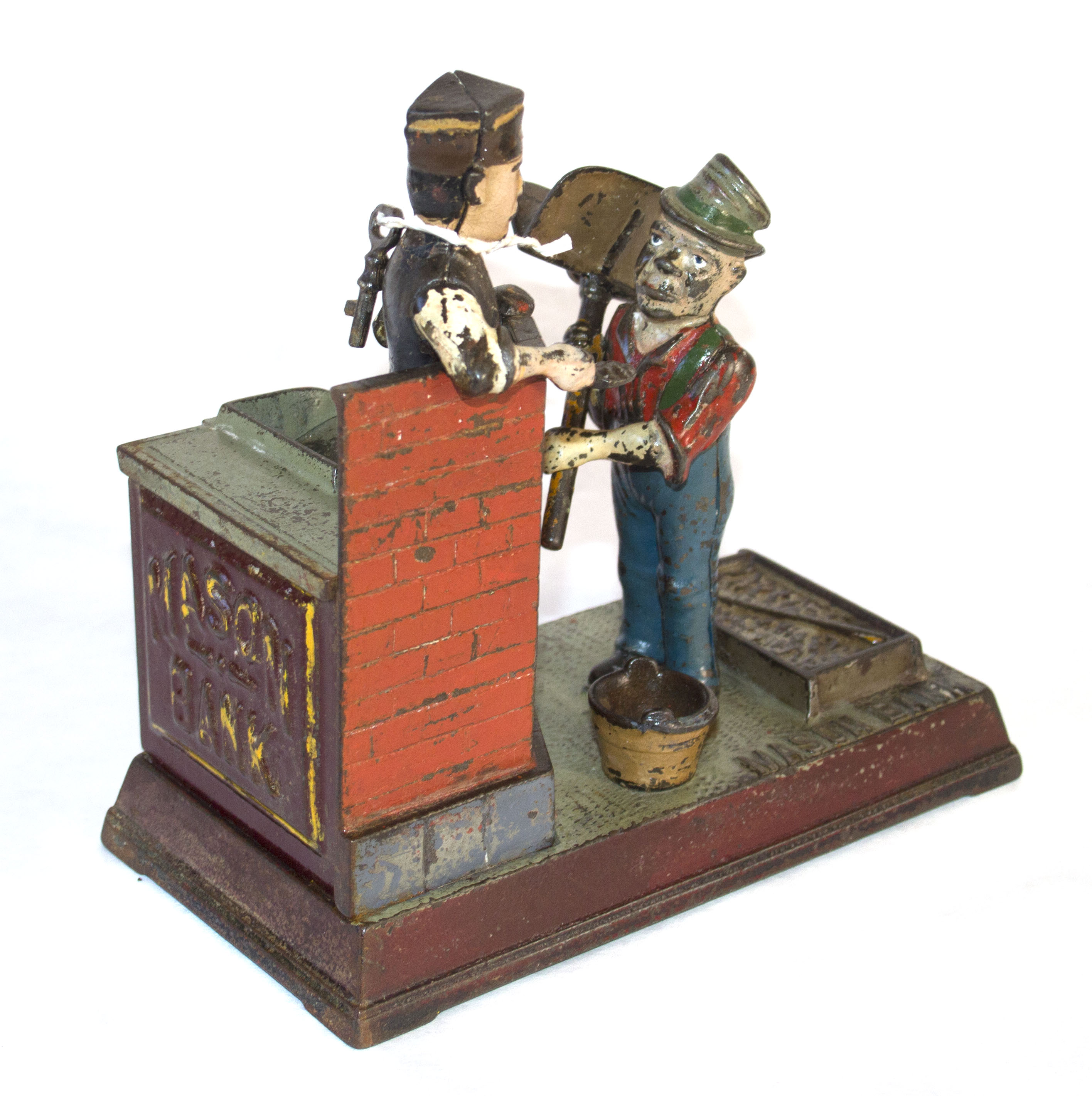 Lot Detail ''Mason Bank'' Cast Iron 19th Century Mechanical Bank
