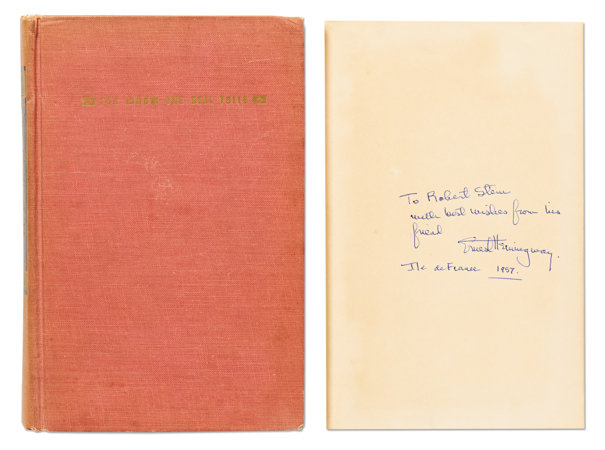 Lot Detail Ernest Hemingway Signed Copy of His Classic Novel ''For Whom The Bell Tolls''