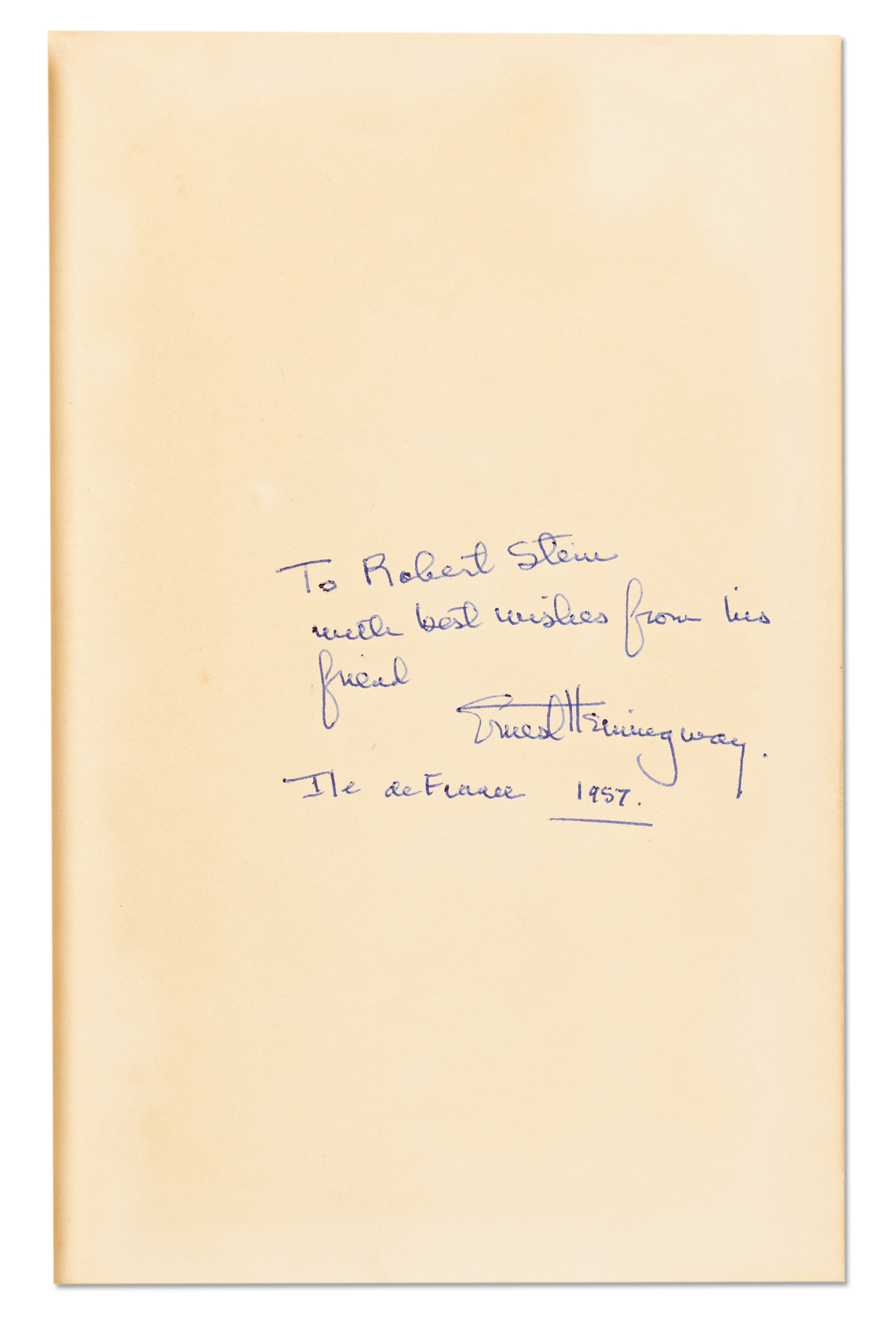 Lot Detail Ernest Hemingway Signed Copy of His Classic Novel ''For Whom The Bell Tolls''