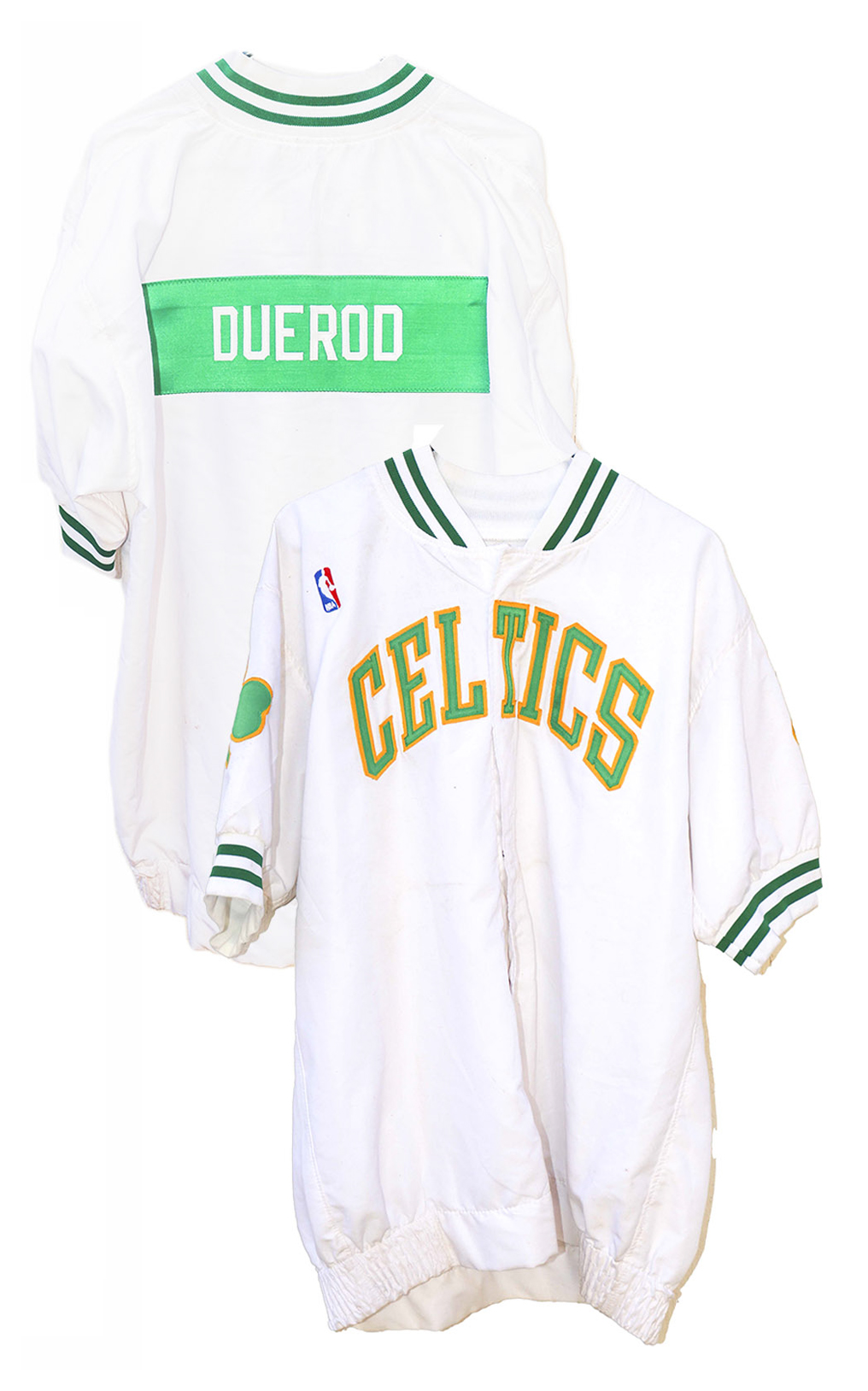 Lot Detail Terry Duerod's Boston Celtics Warmup Away Jacket With