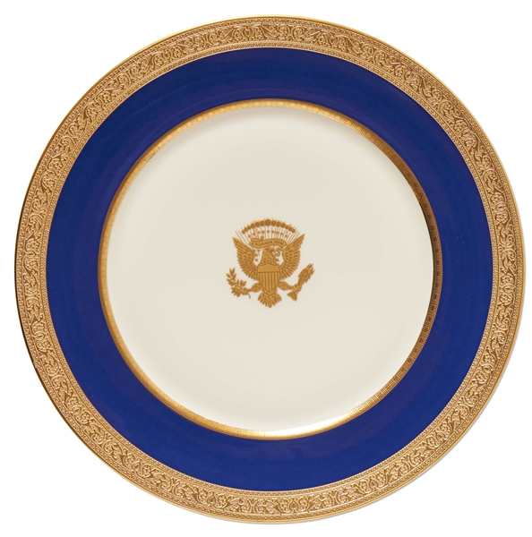 Lot Detail Woodrow Wilson White House Service Plate China from the