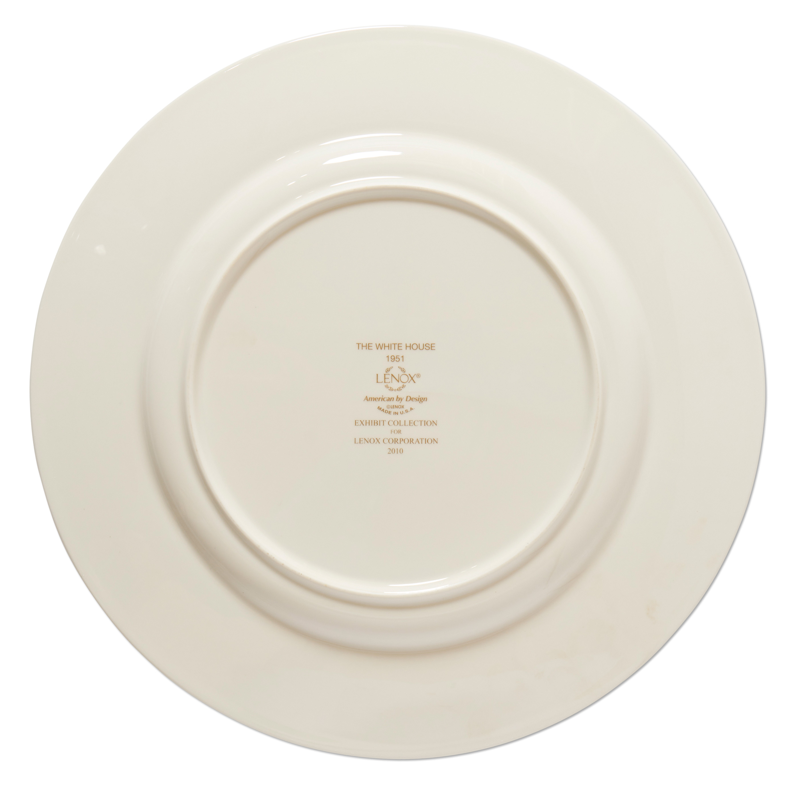 Lot Detail Harry Truman White House Dinner Plate China from the Lenox Exhibit Collection