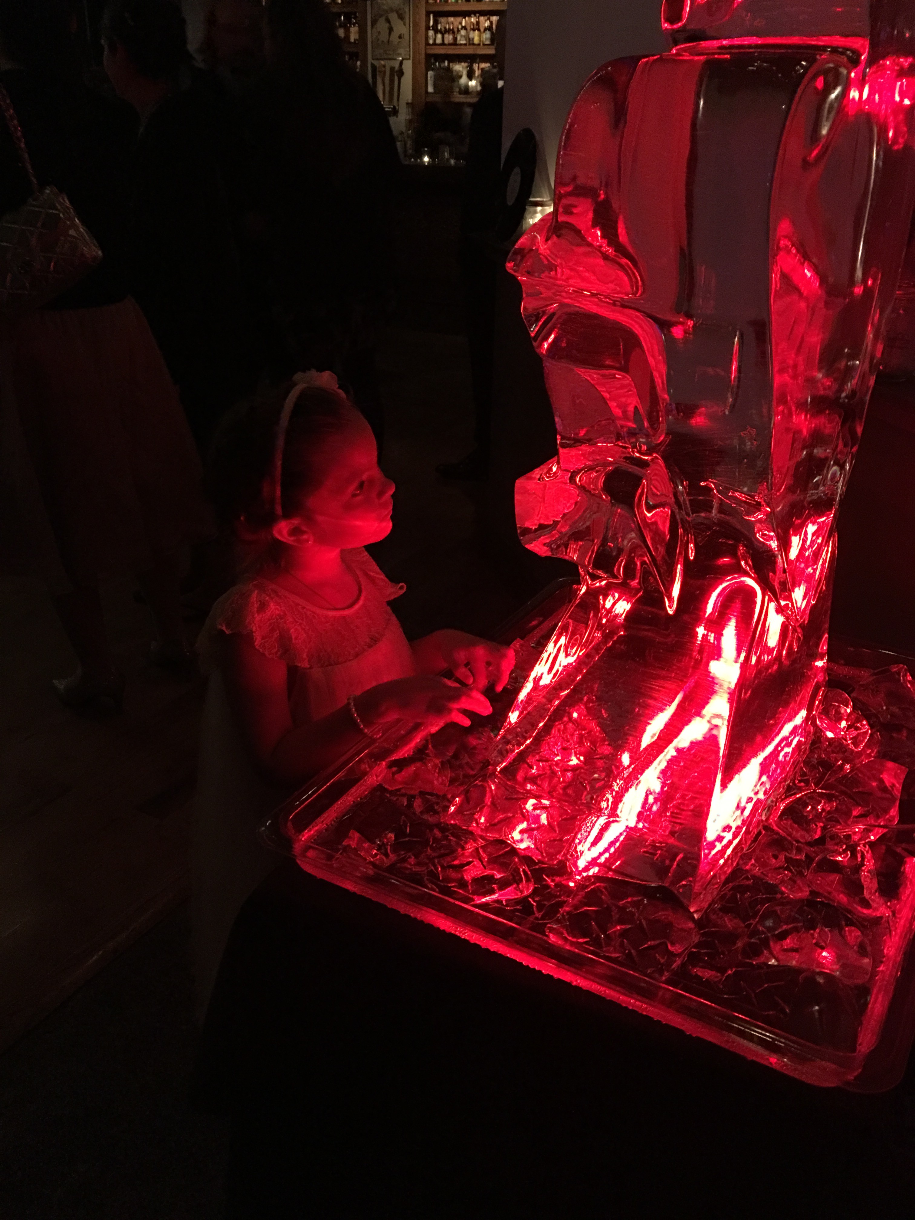 Rock n Roll Wedding Ice Sculptures at Bottom Lounge, Chicago