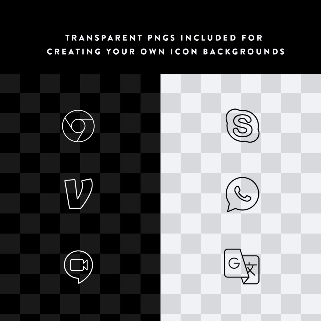 Lines Minimalist Icons for iPhone iOS macOS & Windows Nate Wren Design