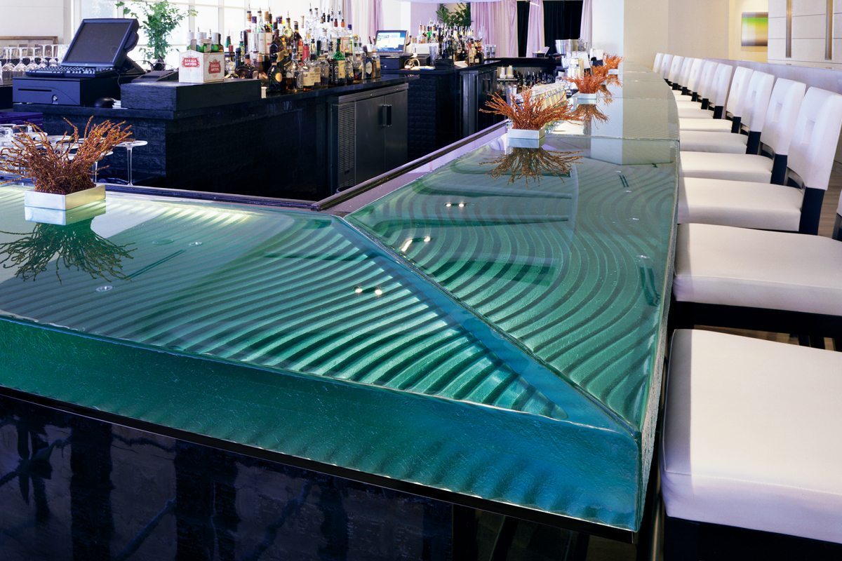 Naples Glass Bar Top Thick Glass Countertops Custom Glass Projects