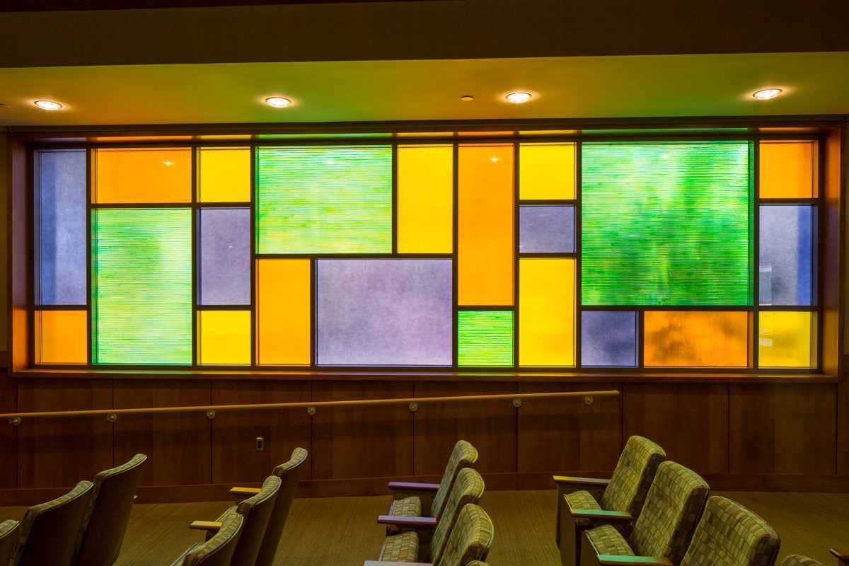 Lynwood City Hall Architectural Textured Glass Partition Nathan Allan
