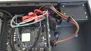 Routing SATA cables