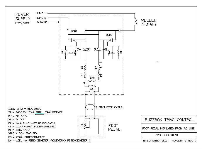 FOOT PEDAL INSULATED FROM AC LINE