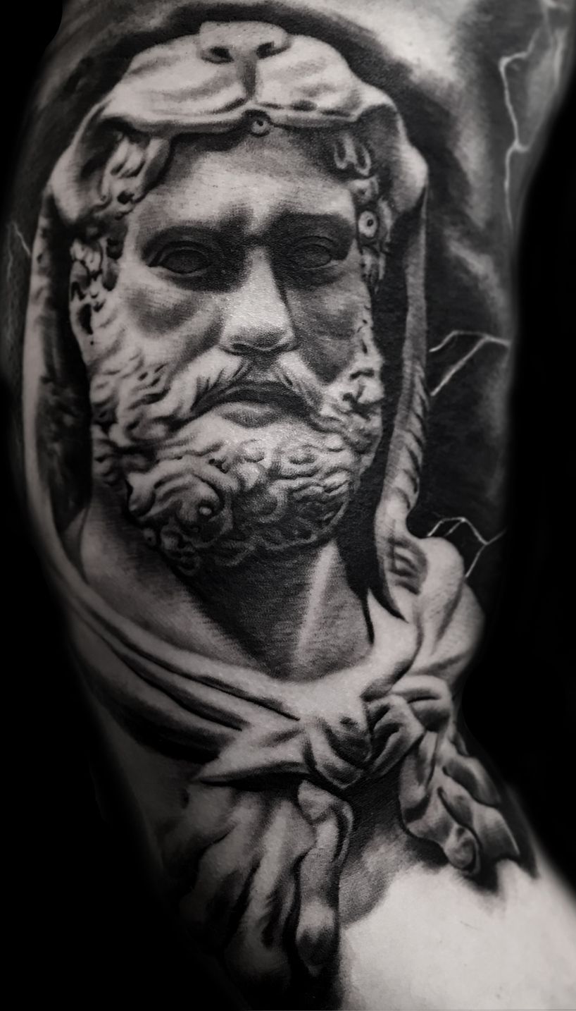 Voted best black grey tattoo Austin Tx, best tattoo artist, award winning