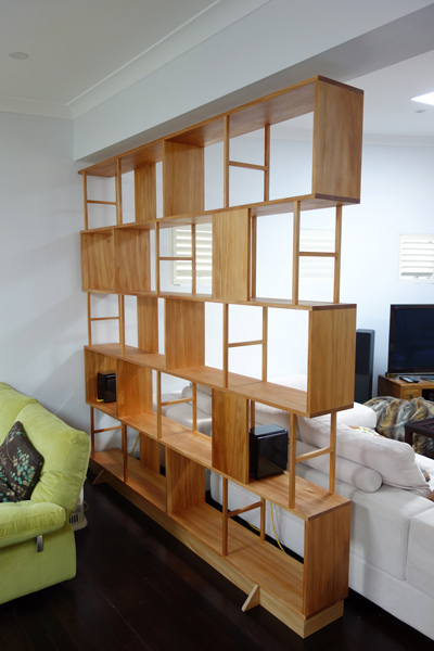 The hinges have a dampening system on them to. Mark's bookcase/room divider | Nathaniel Grey