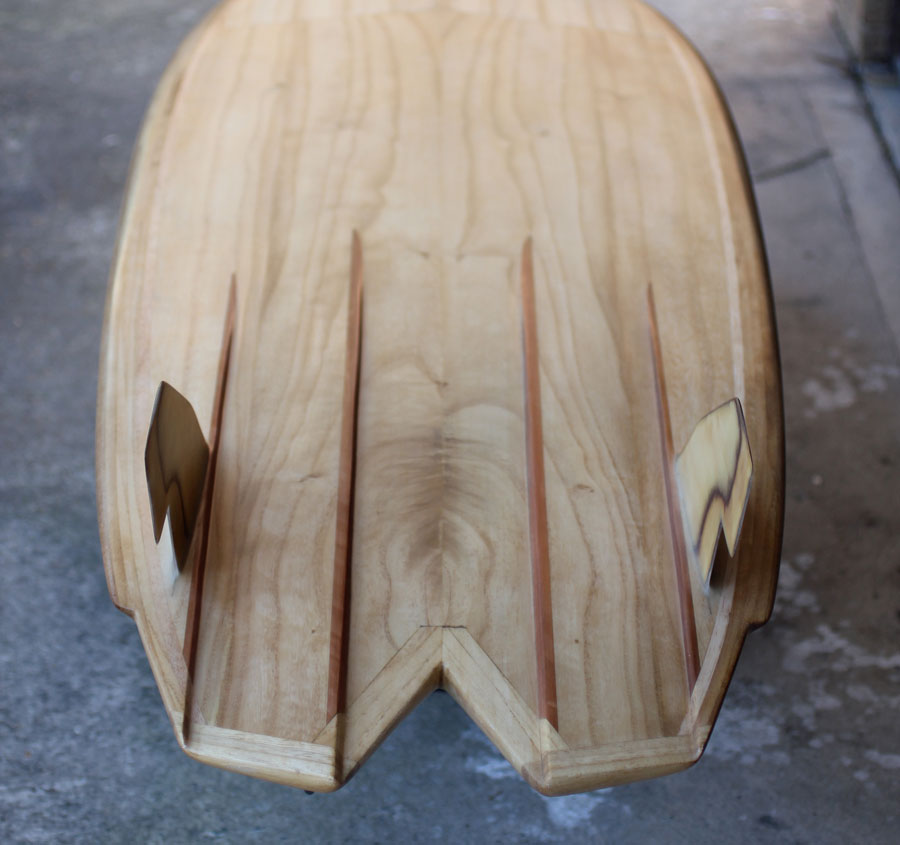 5'6" Mini Simmons / jet tail channel bottom Nathaniel Grey