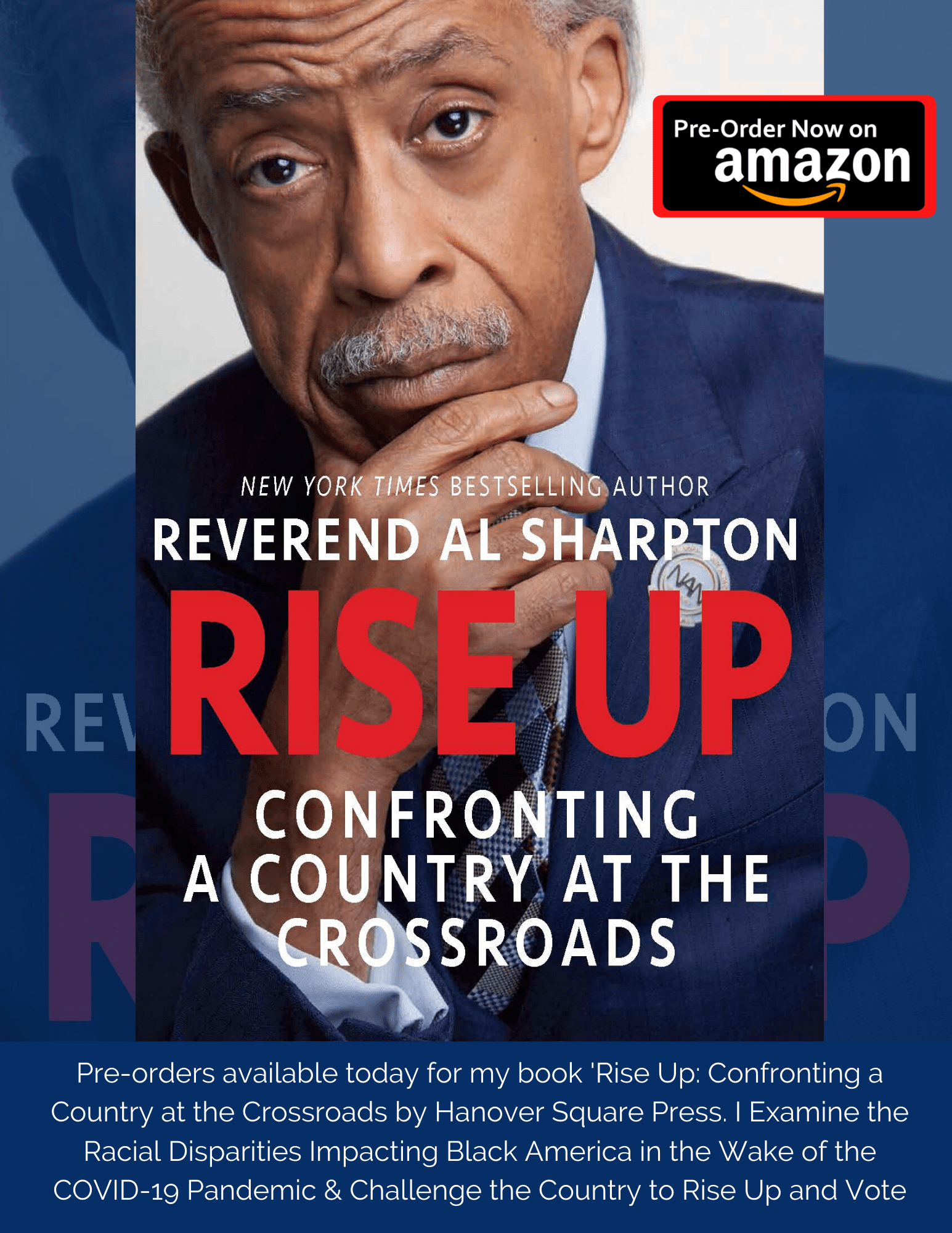 PreOrders Available for Rev. Sharpton’s Book ‘Rise Up
