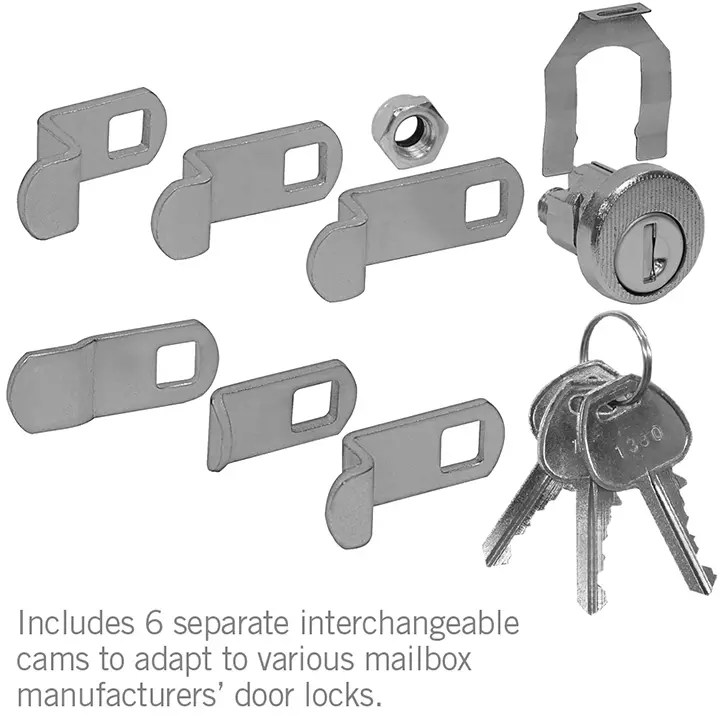 5 Universal Replacement Locks for CBU/NDCBU Mailbox Doors