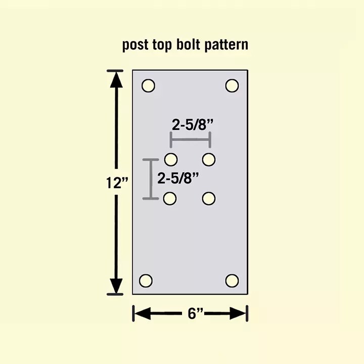 Standard Post for Heavy Duty Rural Mailboxes InGround Mounted