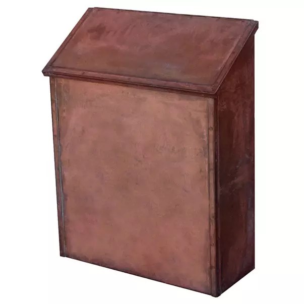 Manhattan Decorative Brass Surface Wall Mount Residential Mailbox (USPS