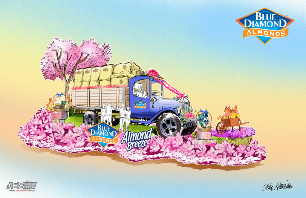 Blue Diamond almond growers featured on Rose Parade float National